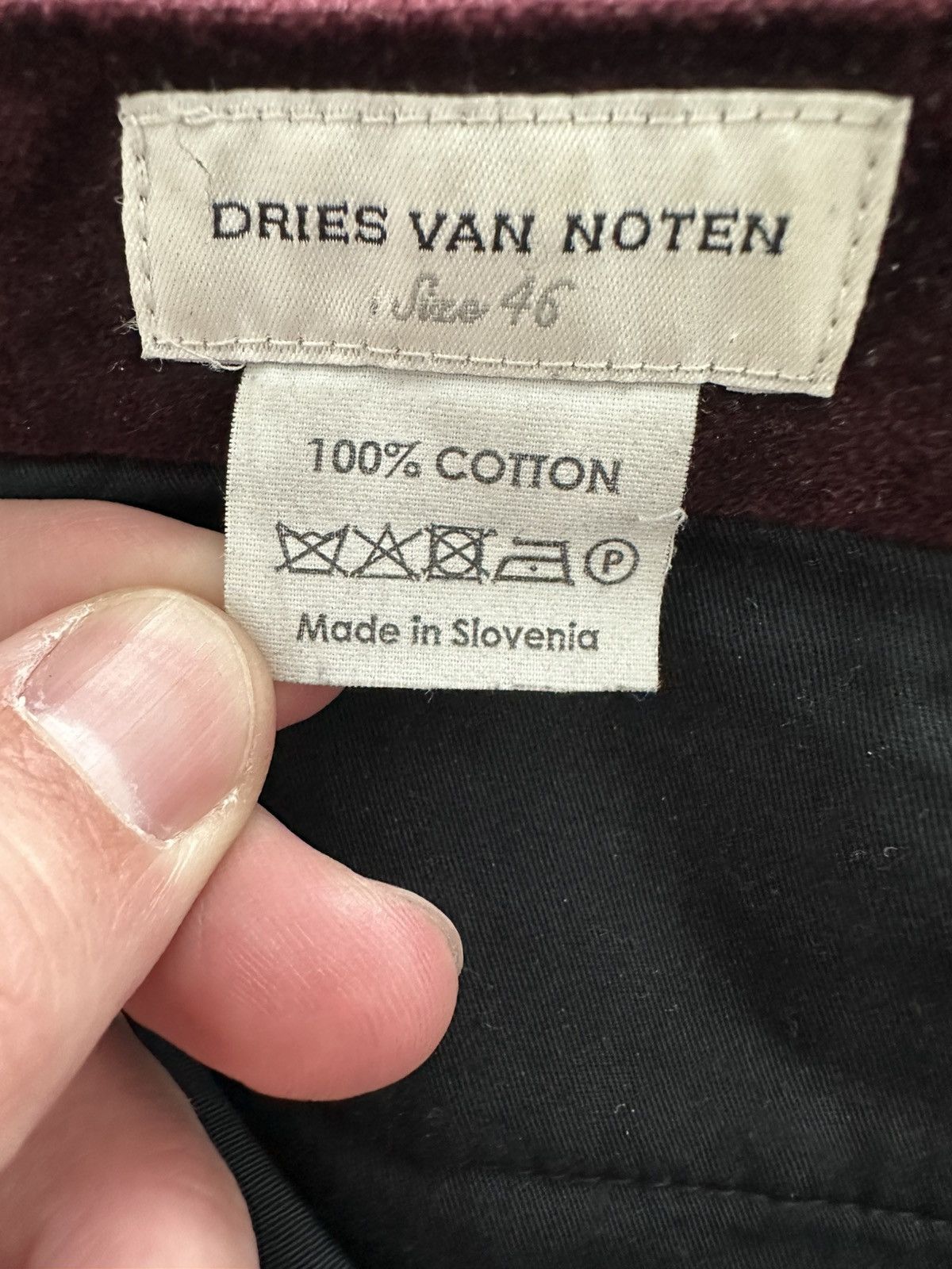 Dries Van Noten Corduroy Brown/red Pants with Plush Texture and Straight Leg Size US 31 - 5 Thumbnail
