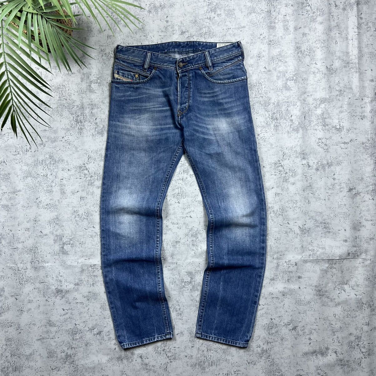 Diesel 00s Diesel Poiak Vintage Y2K Avant Garde Washed Jeans Size US 30 / EU 46 - 2 Thumbnail