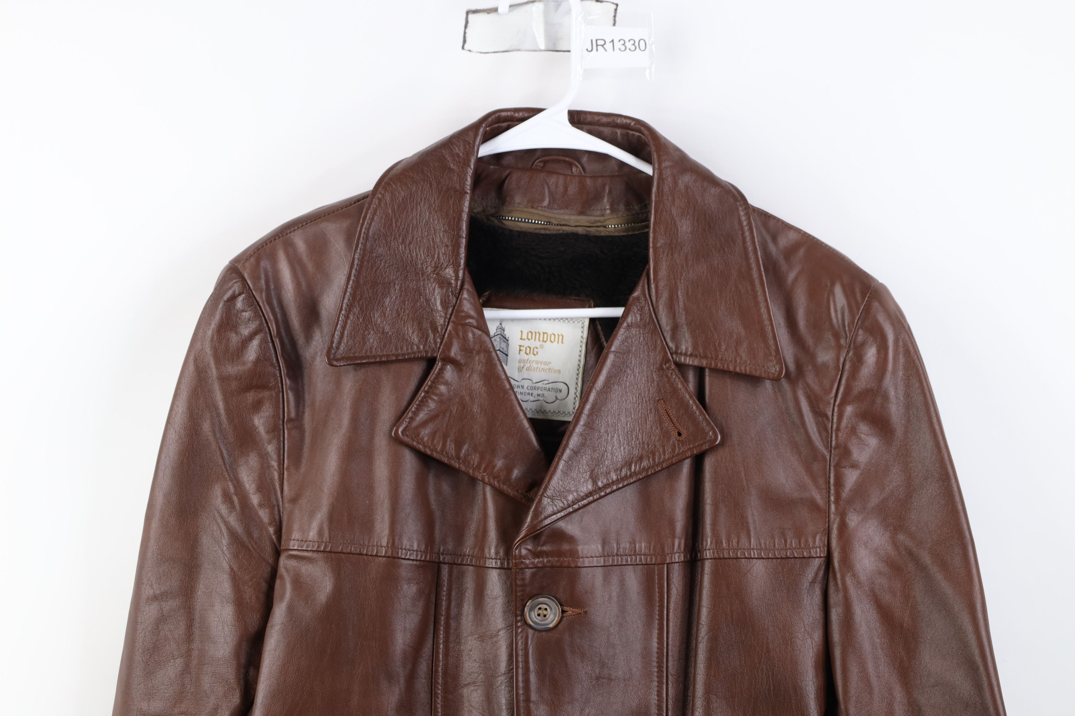 Vintage Vintage 70s Streetwear Full Button Collared Jacket Brown USA Size US L / EU 52-54 / 3 - 2 Thumbnail