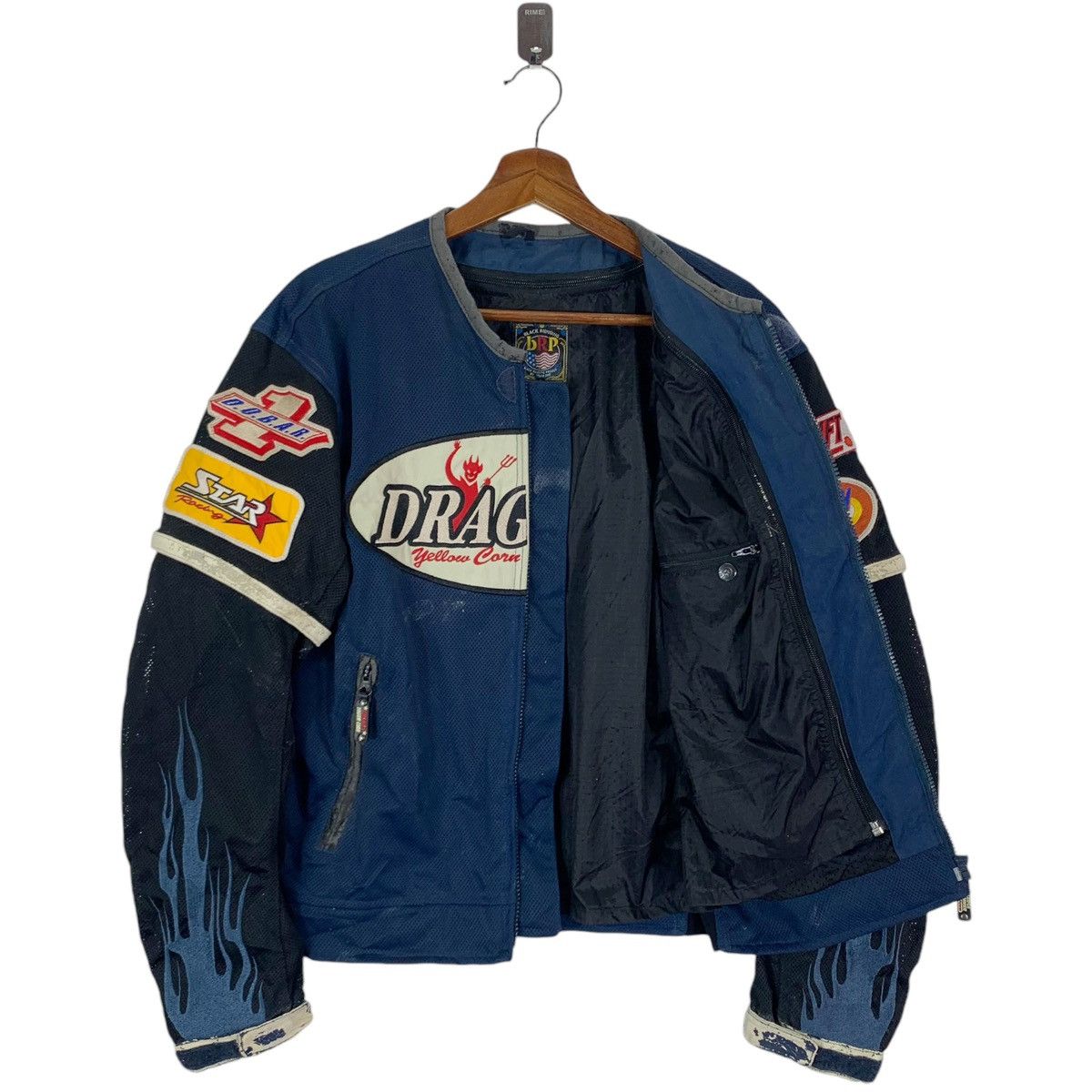 YELLOW CORN ⚡️⚡️VINTAGE YELLOW CORN BIKER BOMBER JACKET Size US L / EU 52-54 / 3 - 5 Thumbnail