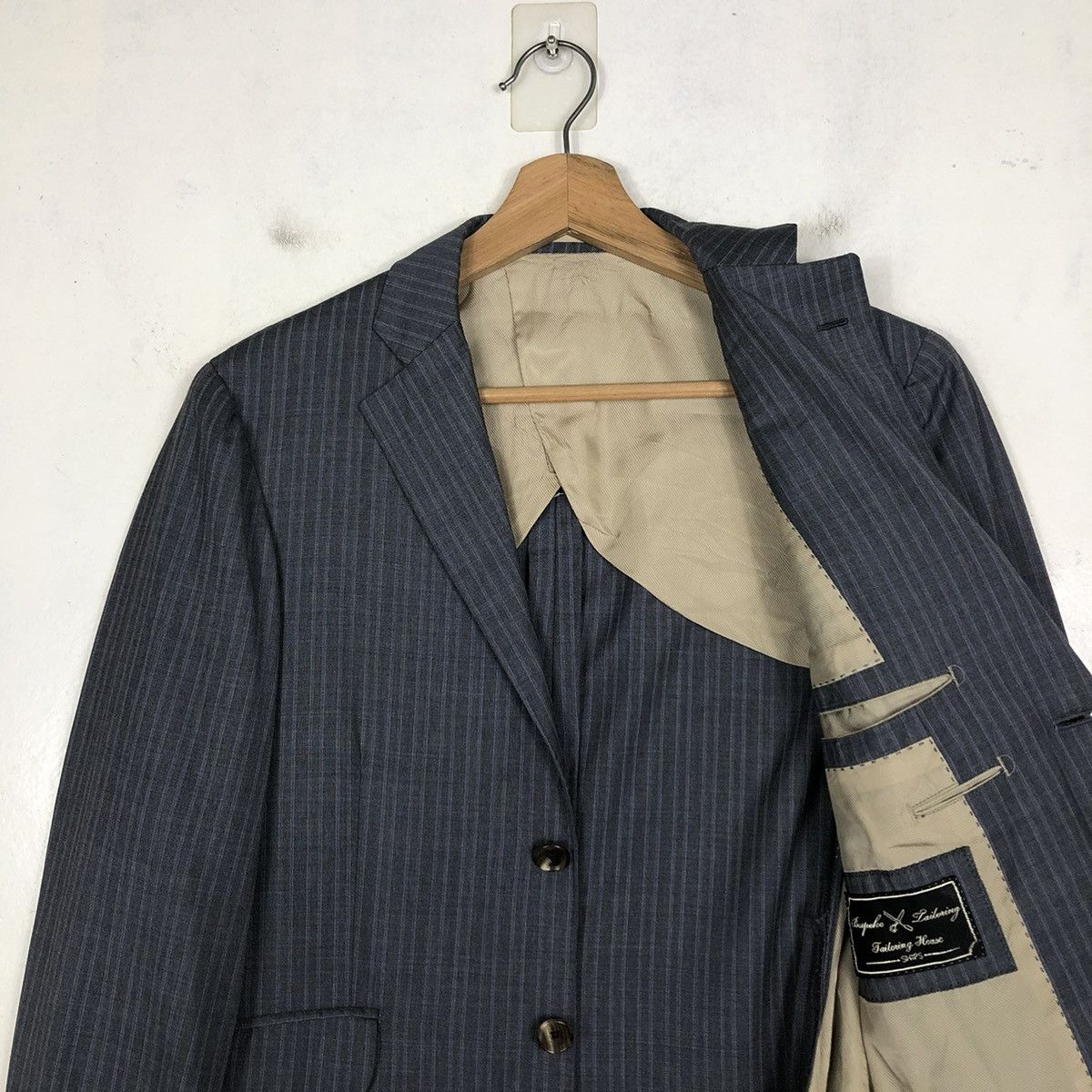 Designer 📌DOUBLE BREAST COATS STRIPED SHIPS LORO PIANA Size US S / EU 44-46 / 1 - 13 Thumbnail