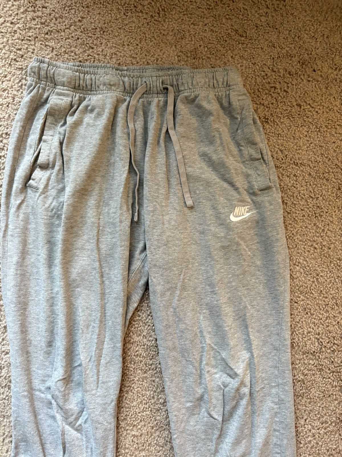 Nike Nike Thin Cotton Sweatpants Grey Size US 32 / EU 48 - 2 Thumbnail