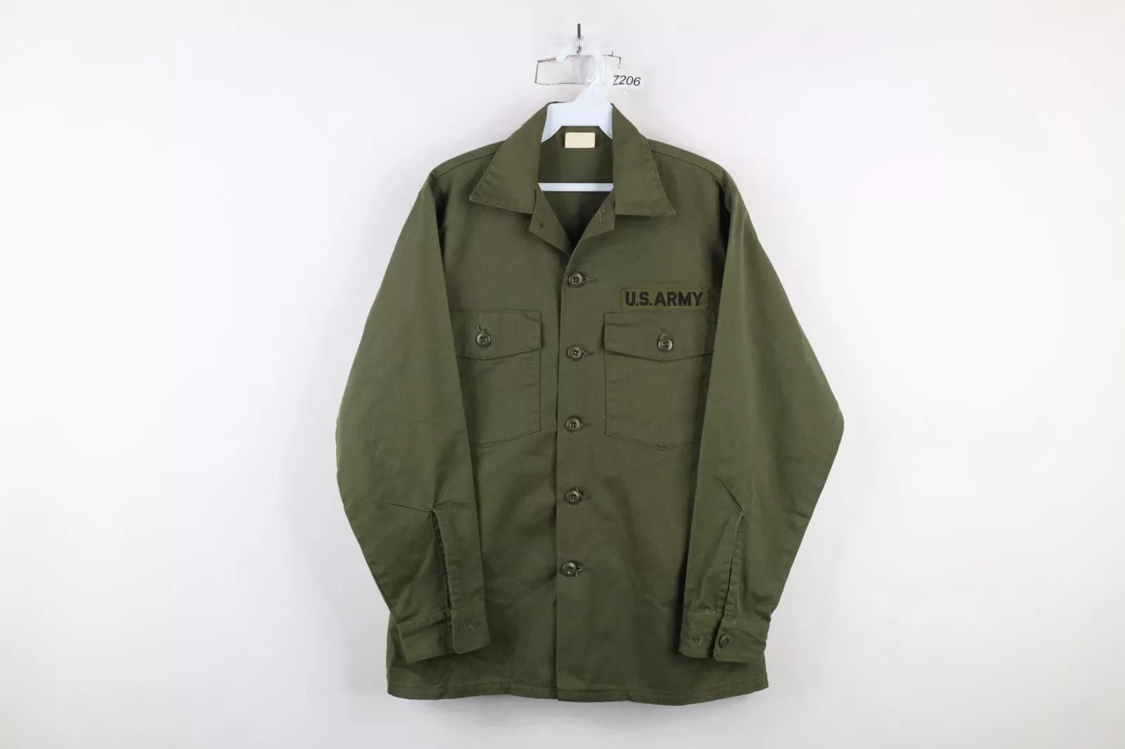 Vintage Vintage 70s Vietnam War Army Utility Durable Press Shirt USA Size US M / EU 48-50 / 2 - 1 Thumbnail