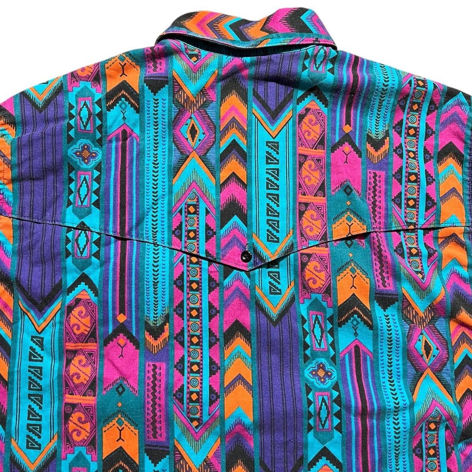 Wrangler Vintage Wrangler Western Button Down Shirt Size US XL / EU 56 / 4 - 3 Thumbnail