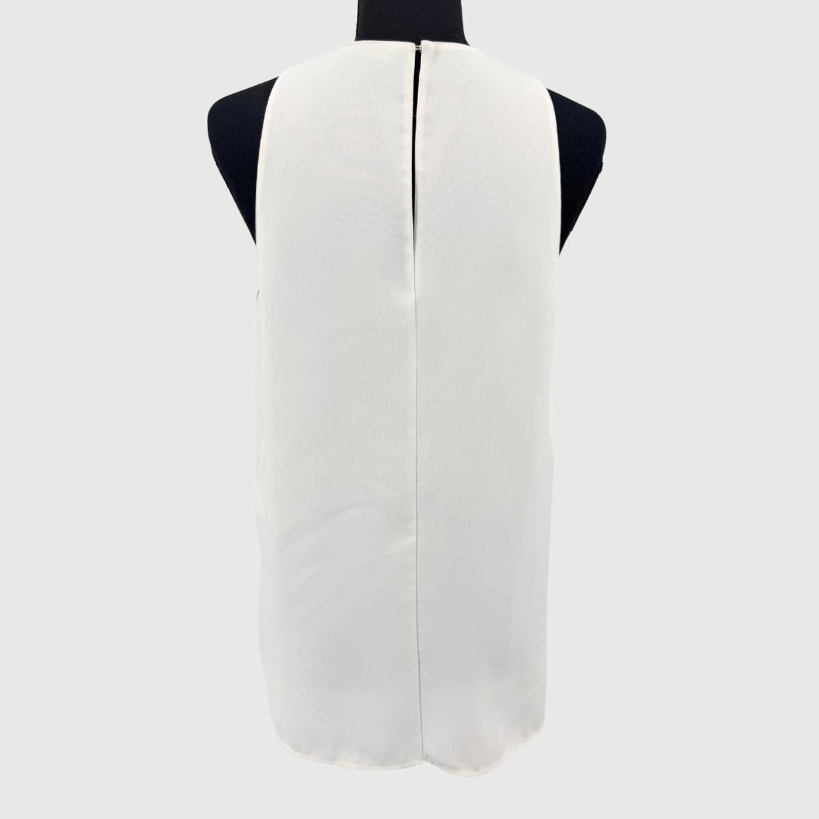 Vince Vince Bonded Tank Off White Minimalist Top S Size S / US 4 / IT 40 - 4 Thumbnail