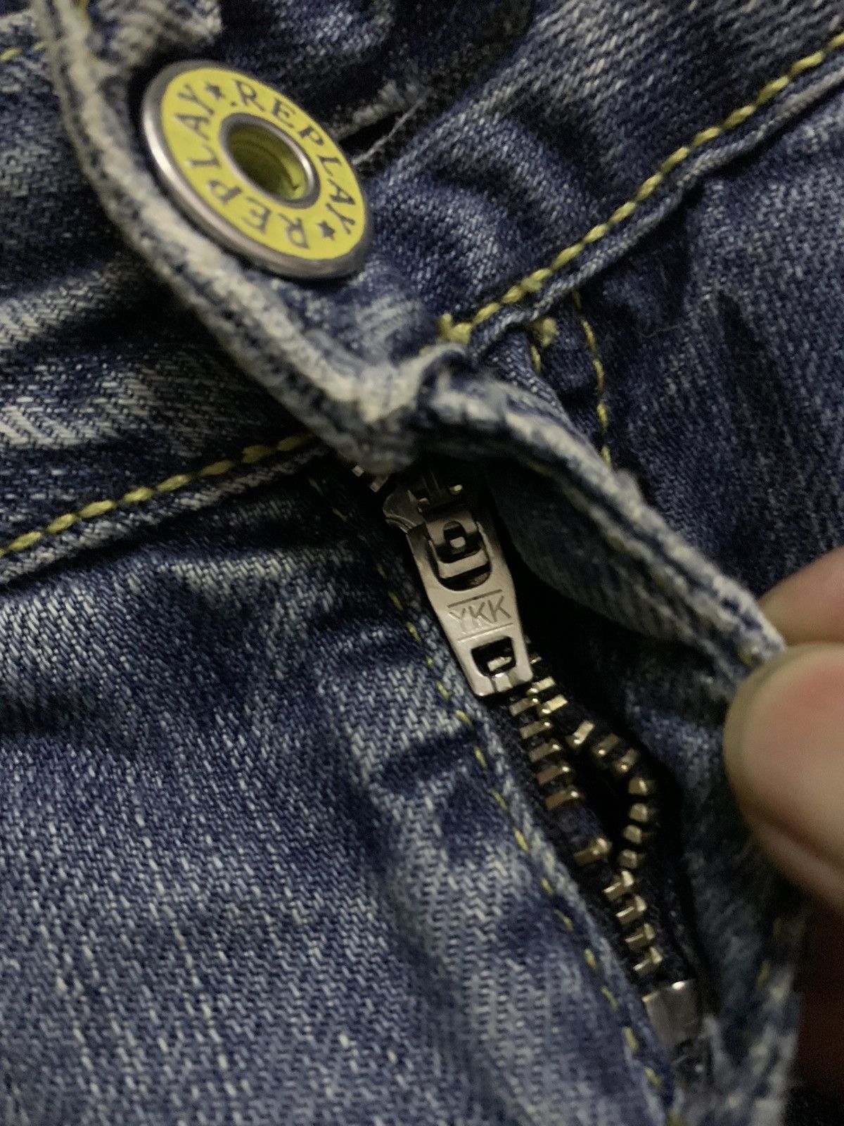 Replay 💥Vintage Replay Buckle Belt Denim Size 30" / US 8 / IT 44 - 5 Thumbnail