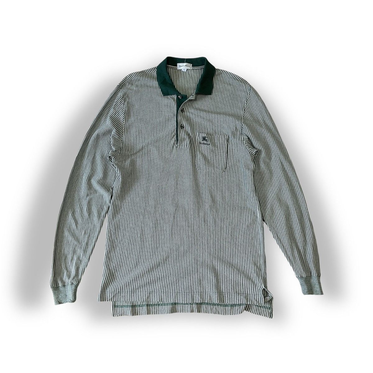 Burberry × Vintage Vintage Burberrys Polo Long Sleeves Shirt Size US M / EU 48-50 / 2 - 1 Thumbnail