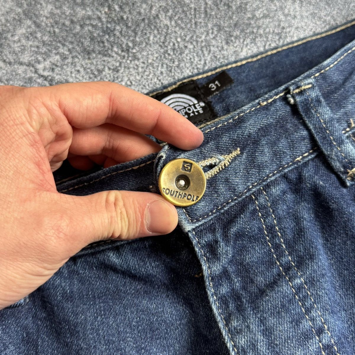 Southpole Southpole Originals Baggy Jeans Size 31 Big Logo Streetwear Size US 31 - 5 Thumbnail