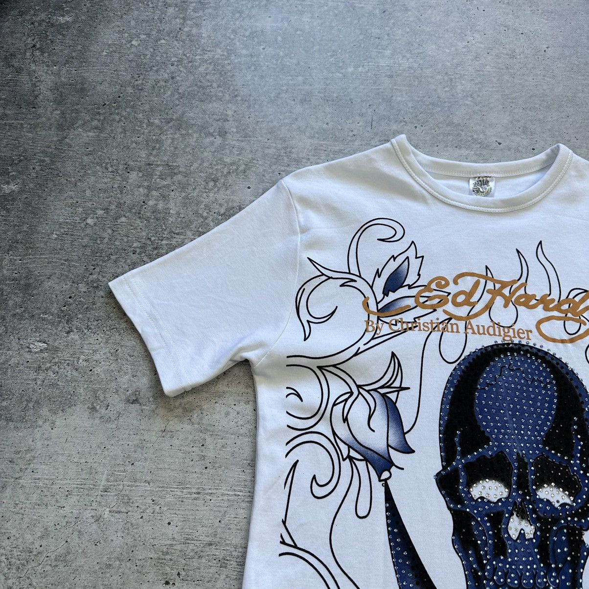 Other Ed Hardy Christian Audigier Y2K T-shirt White Women’s Size M Size M / US 6-8 / IT 42-44 - 2 Thumbnail