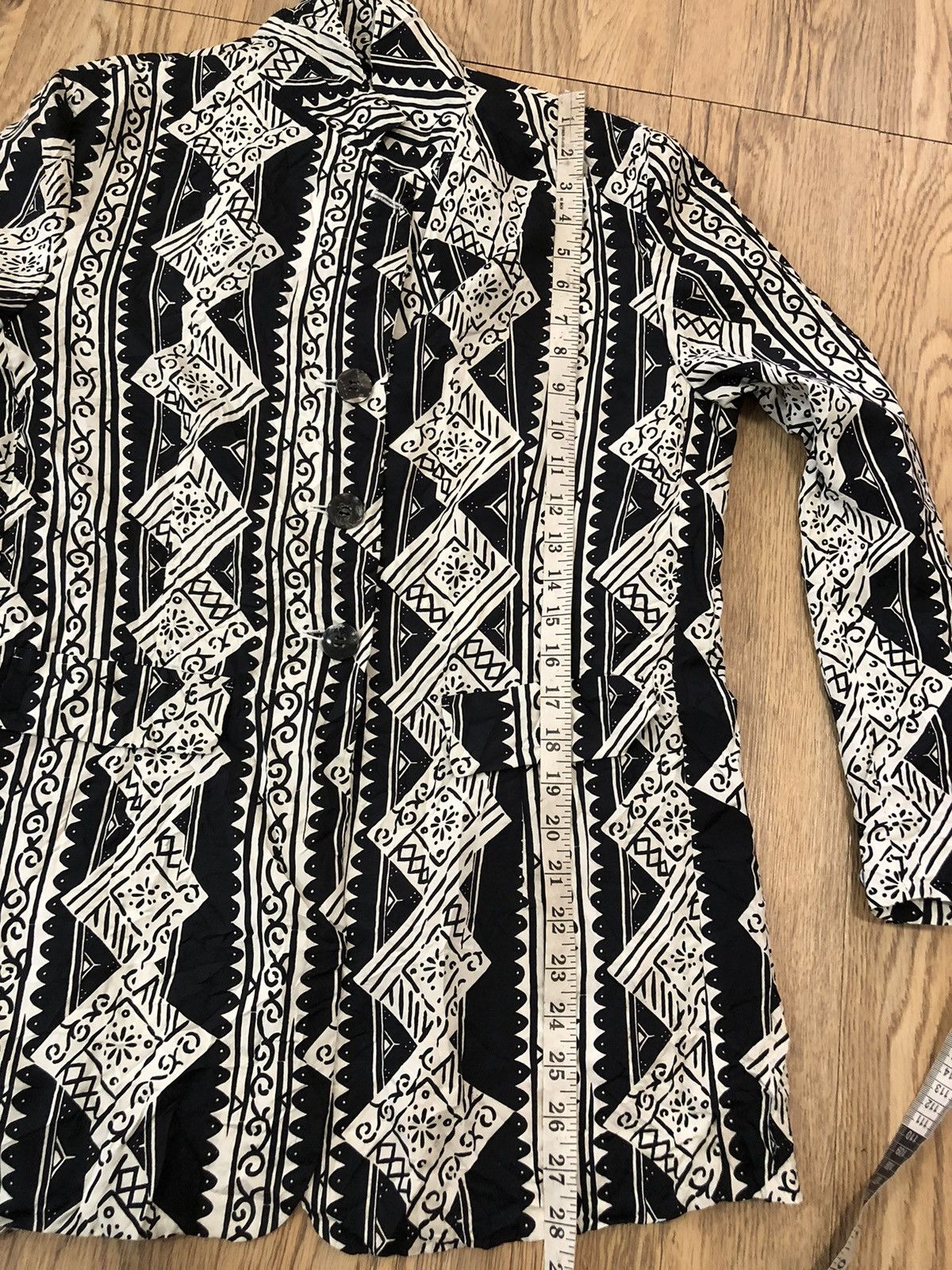 Vintage × Y's × Yohji Yamamoto Vintage 80’s Yohji Yamamoto Arts blouse Size M / US 6-8 / IT 42-44 - 9 Thumbnail
