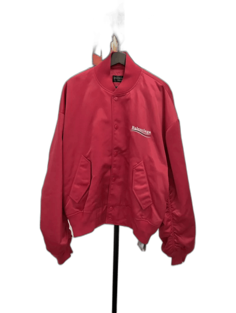 Balenciaga Balenciaga Red Bomber Jacket XXS Size US XXS / EU 40 - 1 Thumbnail