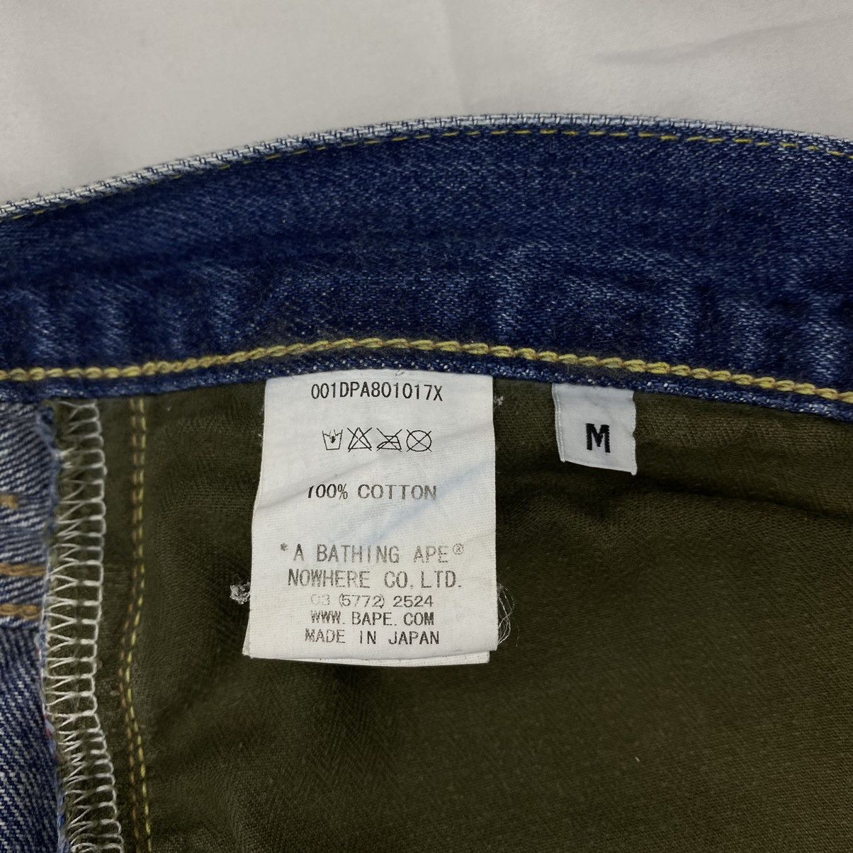 Bape Bapesta Denim Jeans Size US 32 / EU 48 - 9 Thumbnail