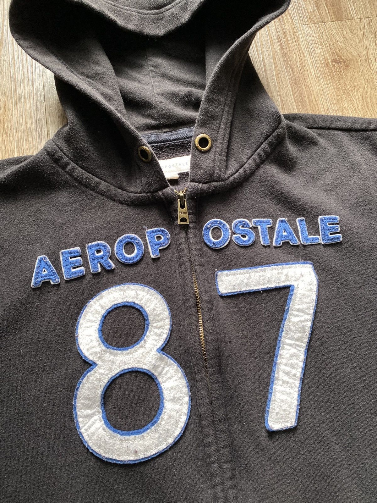 Aeropostale Aerpostale #87 Zip Up Hoodie Size US XL / EU 56 / 4 - 3 Thumbnail