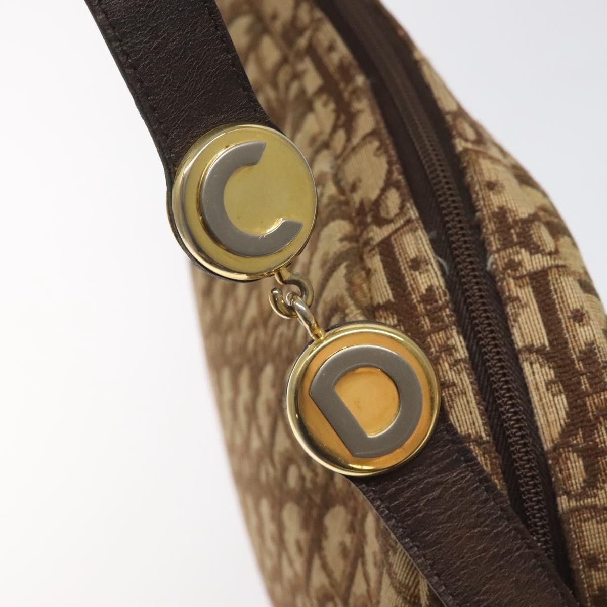 Dior DIOR Trotter Canvas Shoulder Bag Brown Gold Size ONE SIZE - 9 Thumbnail