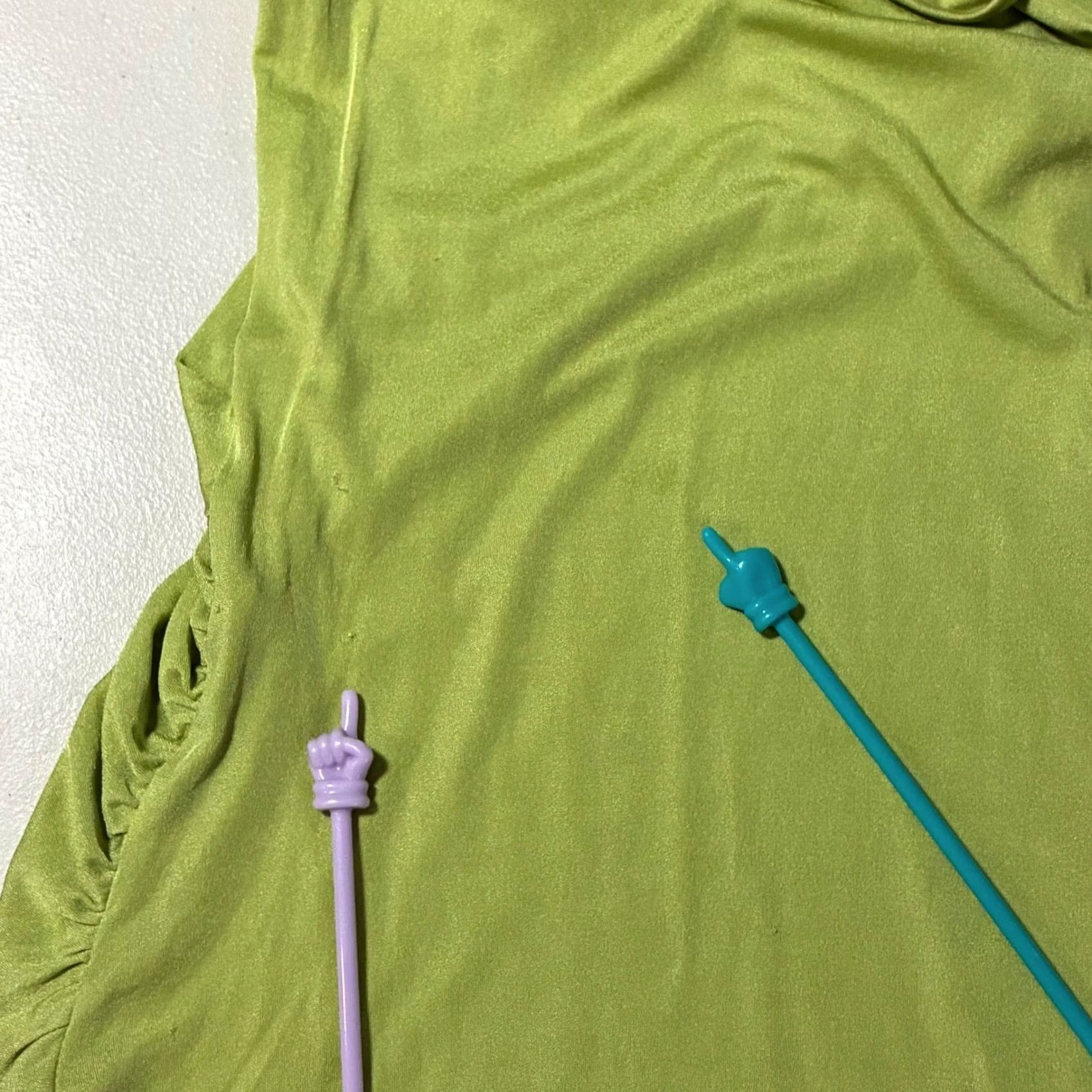 Max Mara VINTAGE Max Mara Wrap Top V-Neck Short Sleeve Womens M Green Size M / US 6-8 / IT 42-44 - 6 Thumbnail