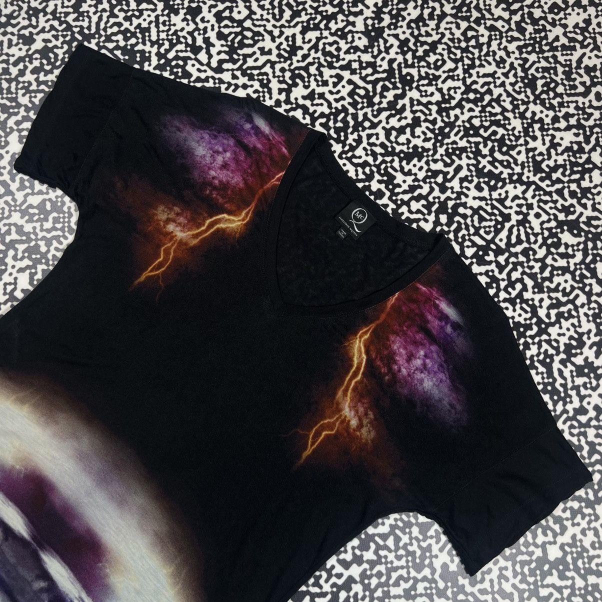 Vintage Y2K Alexander McQueen Lighting Bolt Rare Mini Dress