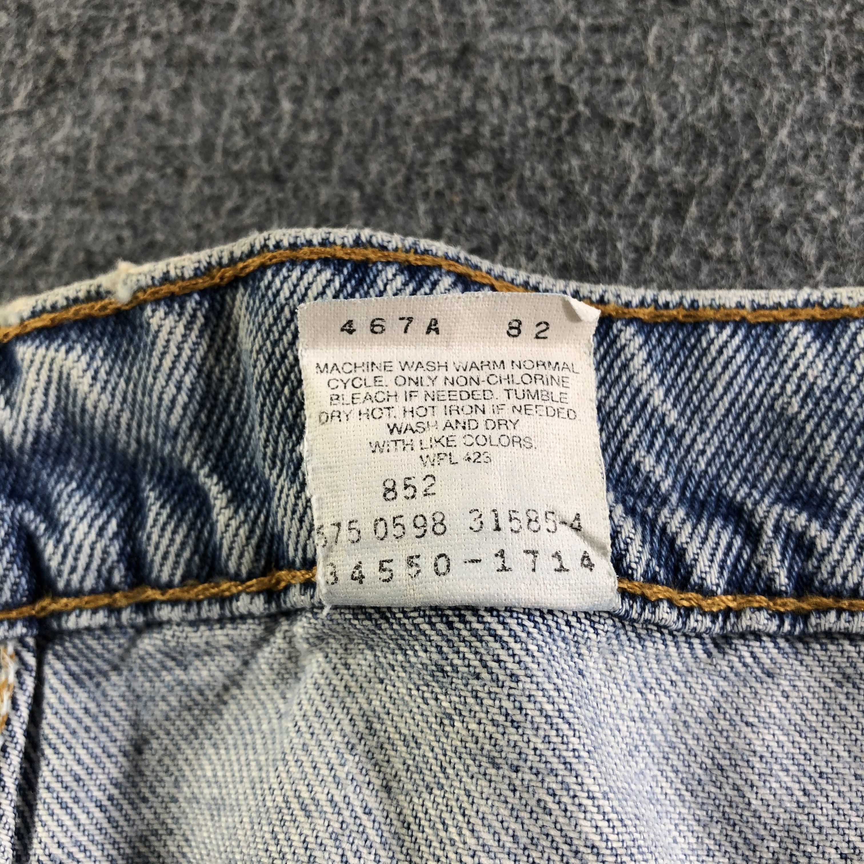 Levi's × Vintage 90s Vintage Light Wash Levis 550 Jeans-J4433 Size 39" - 11 Thumbnail