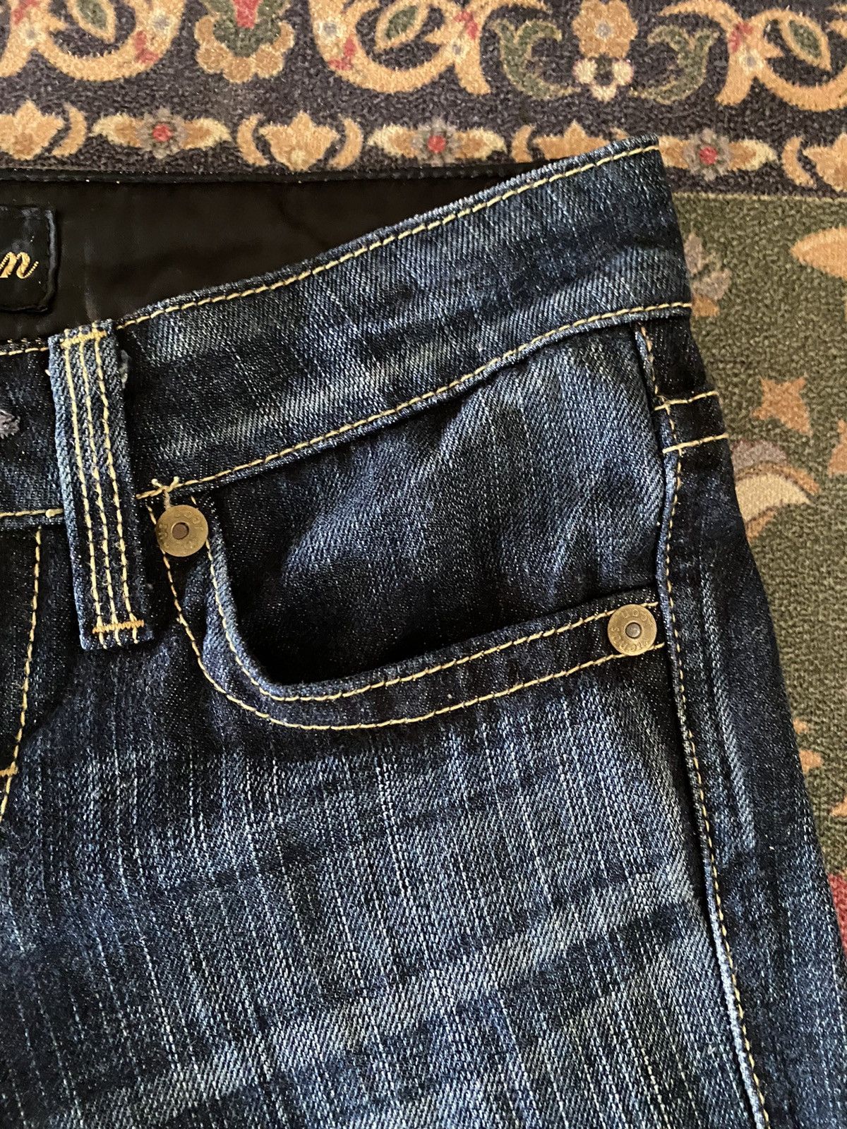 Edwin 🔥🔥Japanese Brand Vienus Jean Super Flare Rare Design Denim Size US 28 / EU 44 - 7 Thumbnail
