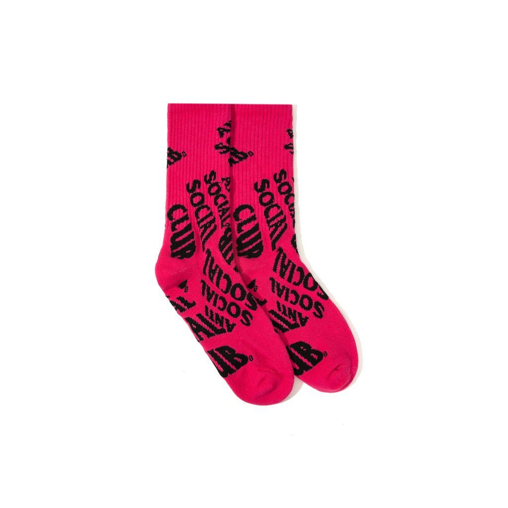 Anti Social Social Club DS Black ASSC No Drama Pink Socks supreme bape kith kaws Size ONE SIZE - 6 Thumbnail