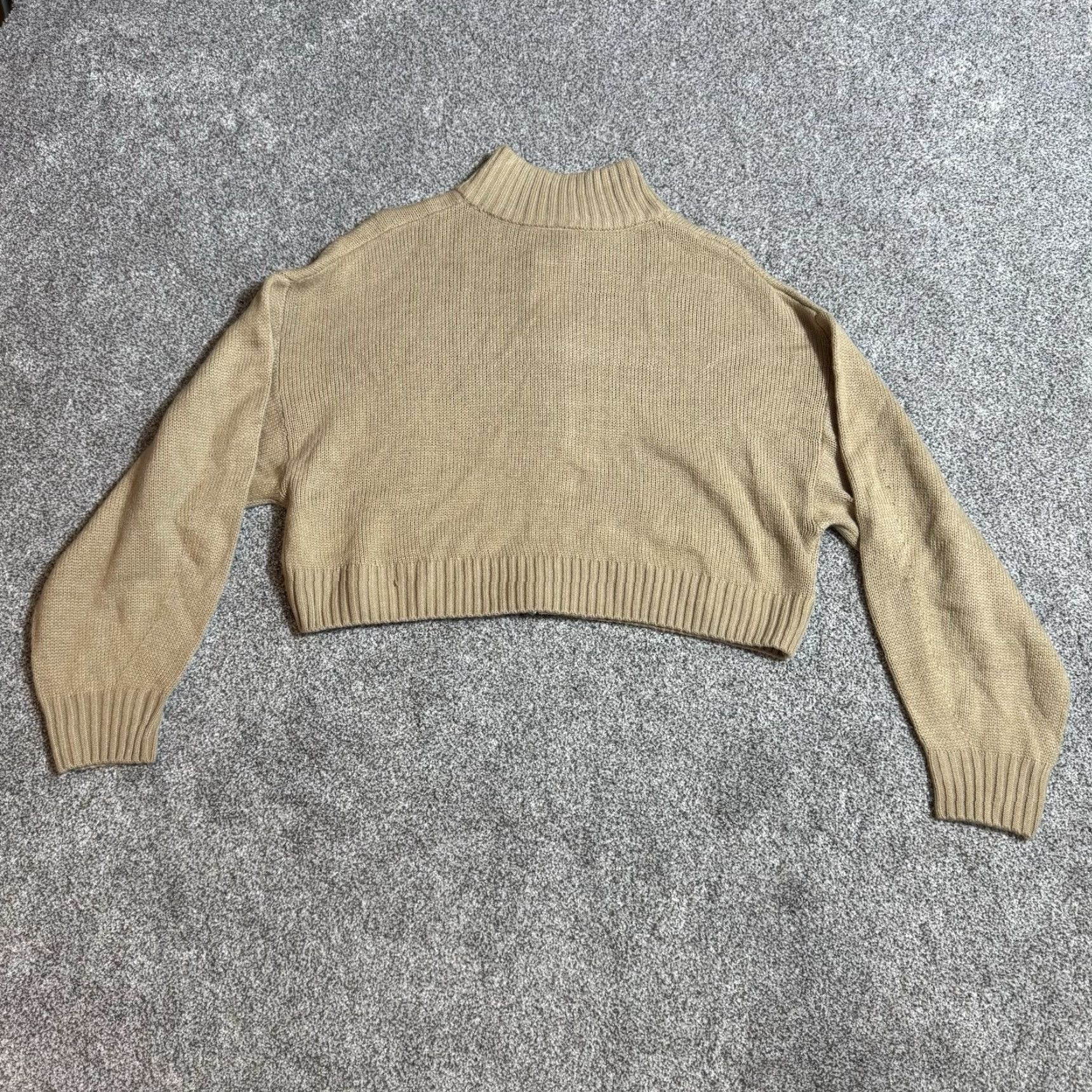 H&M H&M Divided Sweater Womens M Cropped Full Zip Mock Neck Streetwear Preppy Casual City日韩? Size M / US 6-8 / IT 42-44 - 8 Thumbnail
