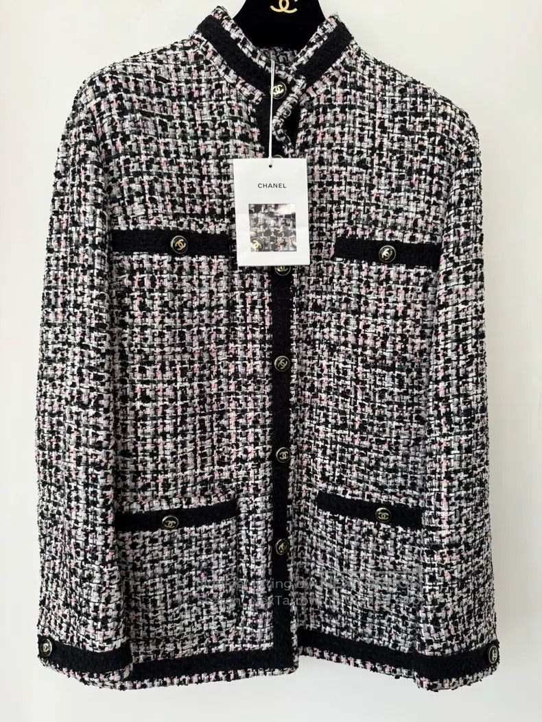Chanel Chanel Black mixed colour woven four-pocket stand-up colla Size XS / US 0-2 / IT 36-38 - 1 Thumbnail