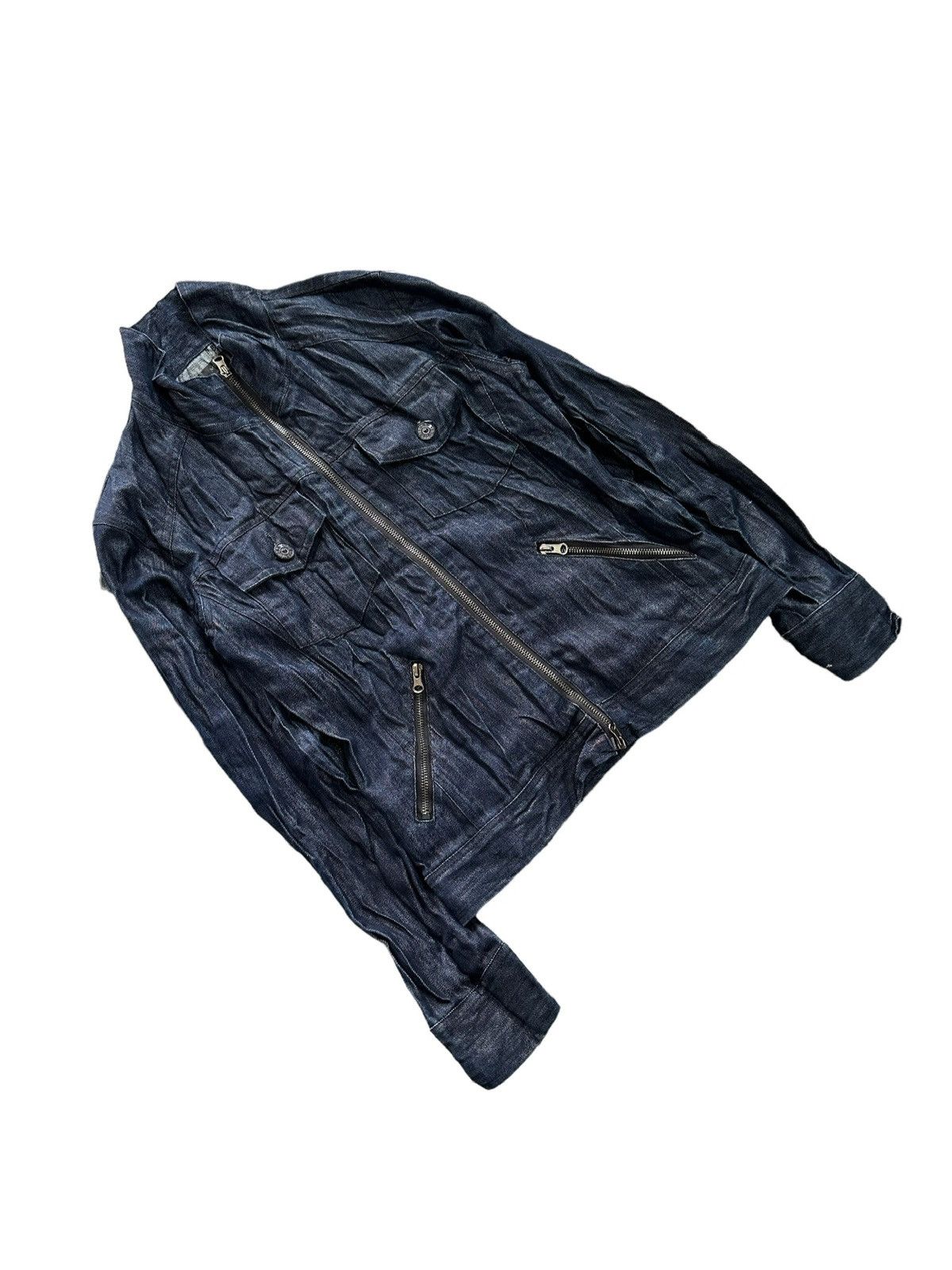 If Six Was Nine 00’s MIDAS 9 blue denim jacket Size US S / EU 44-46 / 1 - 7 Thumbnail