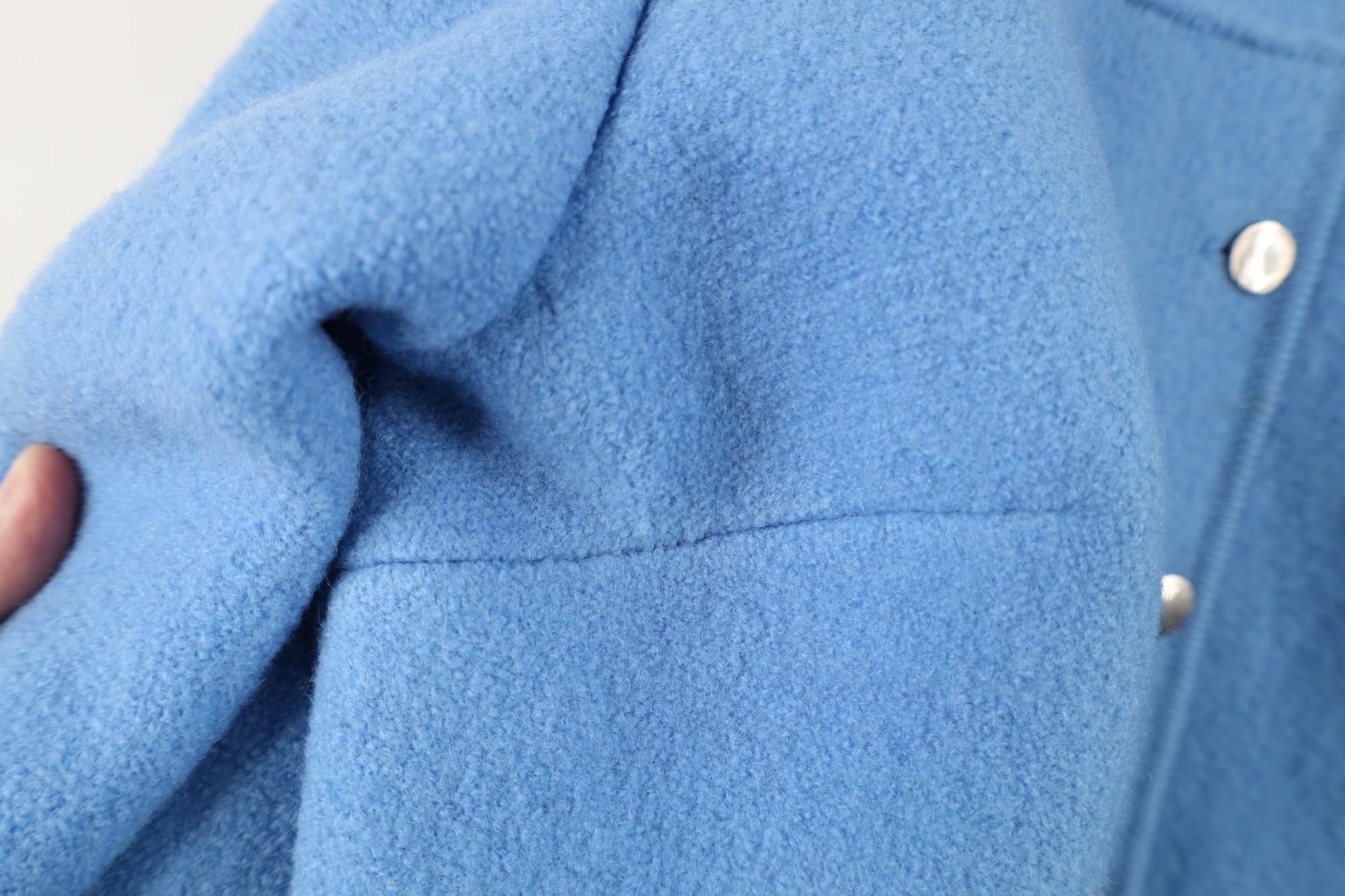 Vintage Vintage 90s Streetwear Boiled Wool Cardigan Jacket Blue Size M / US 6-8 / IT 42-44 - 7 Thumbnail
