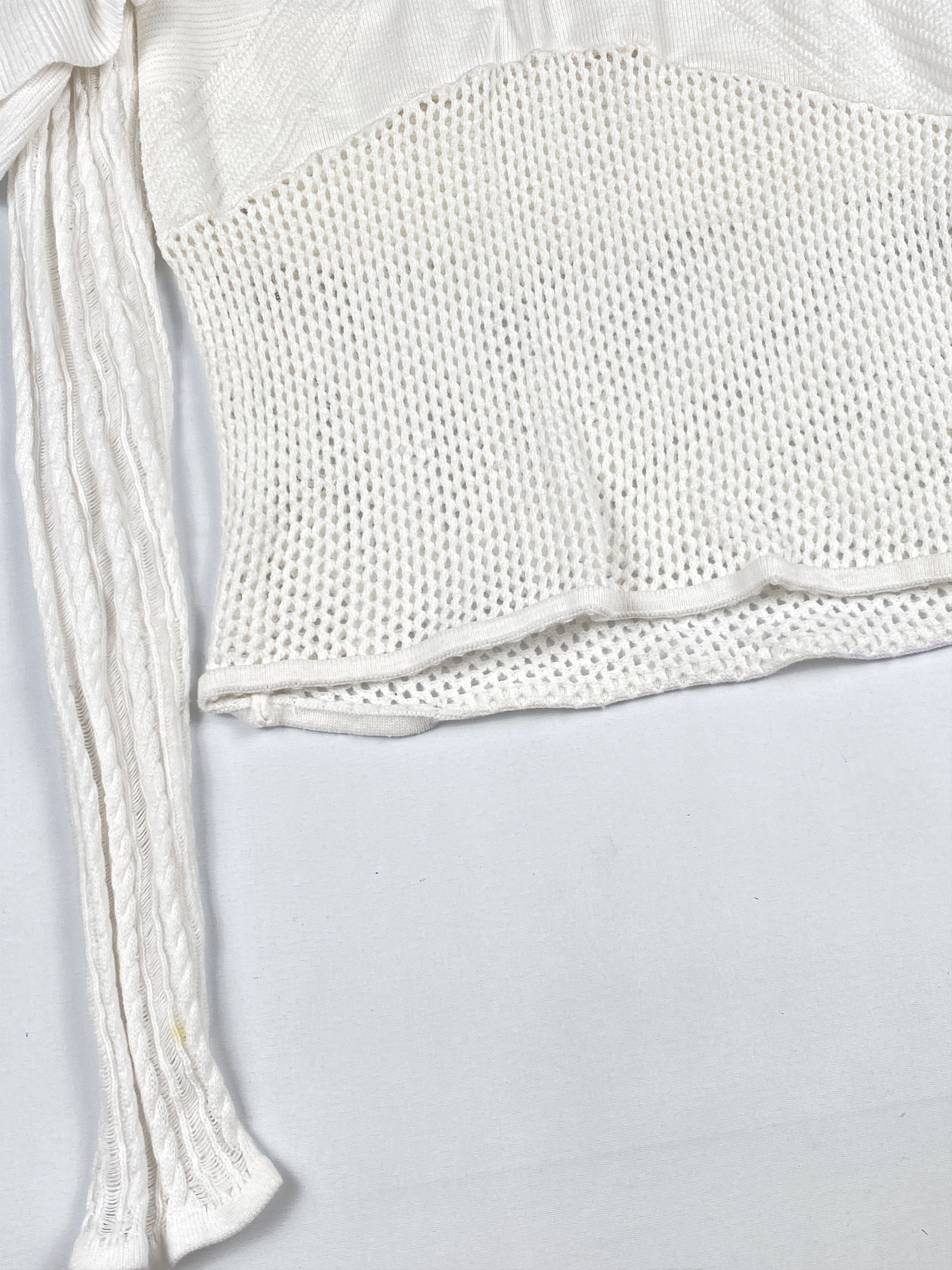 Self-Portrait Frill Cold Shoulder Knit Top Size M / US 6-8 / IT 42-44 - 7 Thumbnail