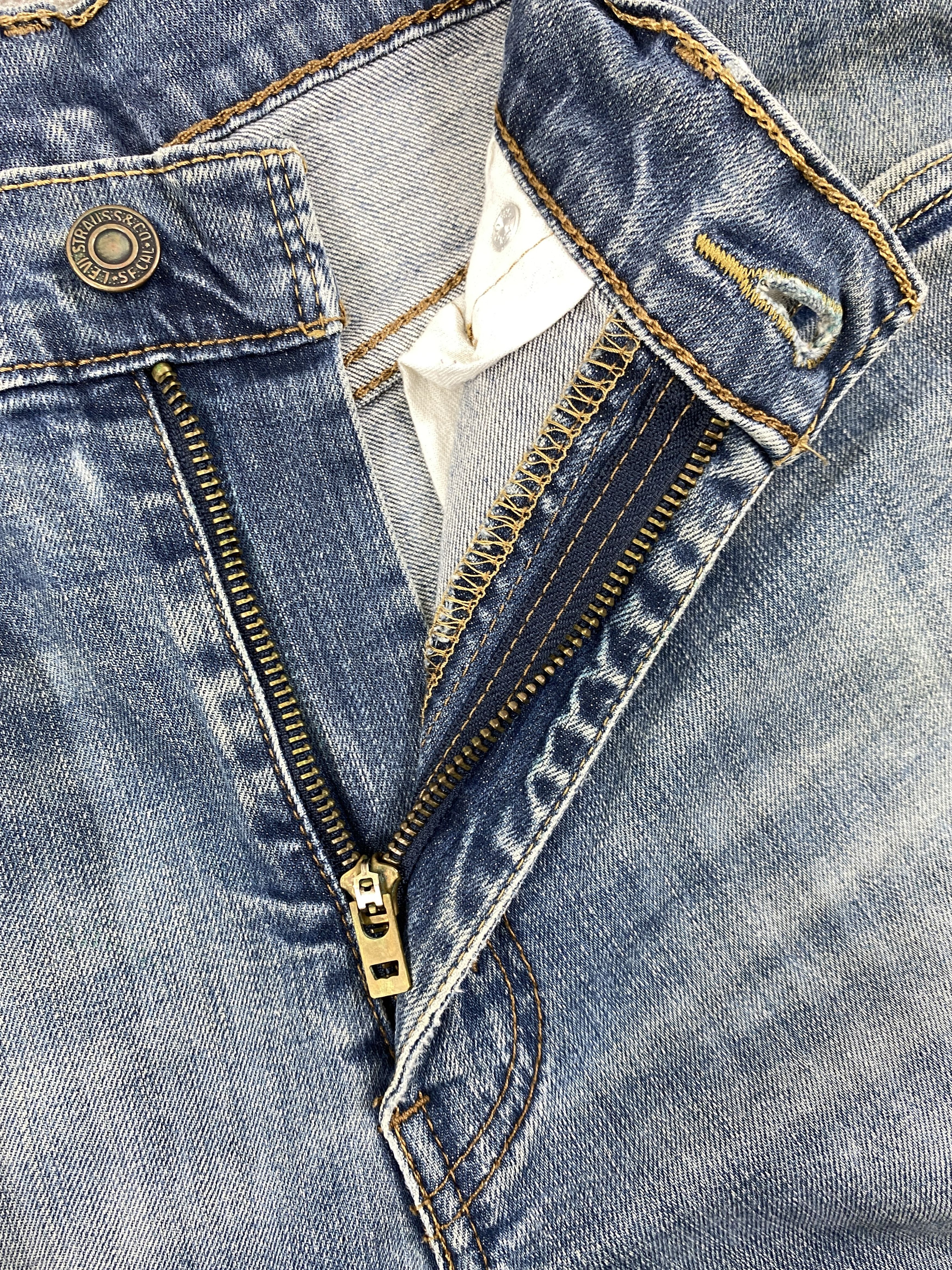 Levi's Blue Levi's 514 Distressed Denim 35 x 25 -JN113 Size US 35 - 6 Thumbnail