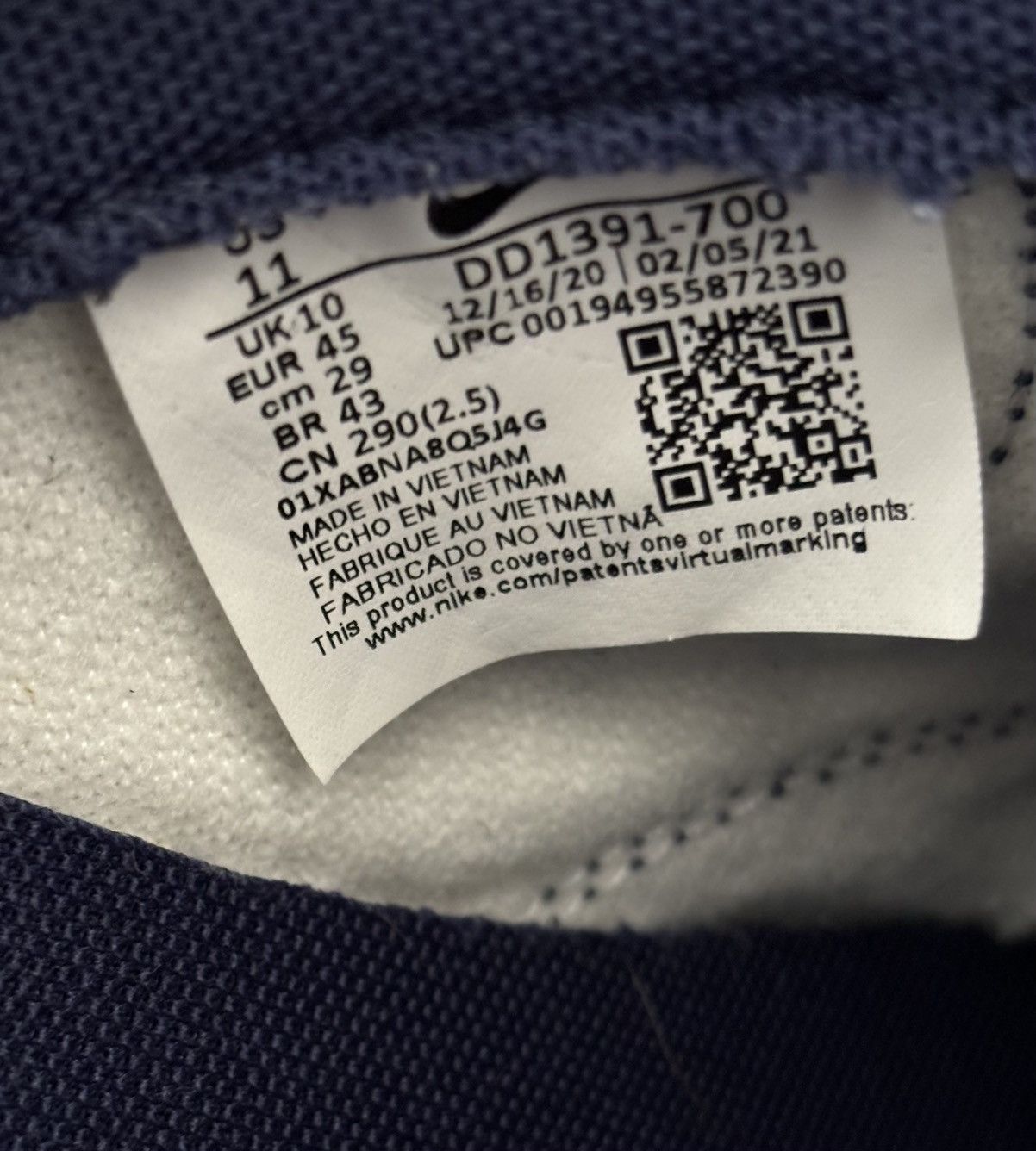 Nike Nike Dunk Low ‘Michigan’ (2021) Size US 11 / EU 44 - 7 Thumbnail