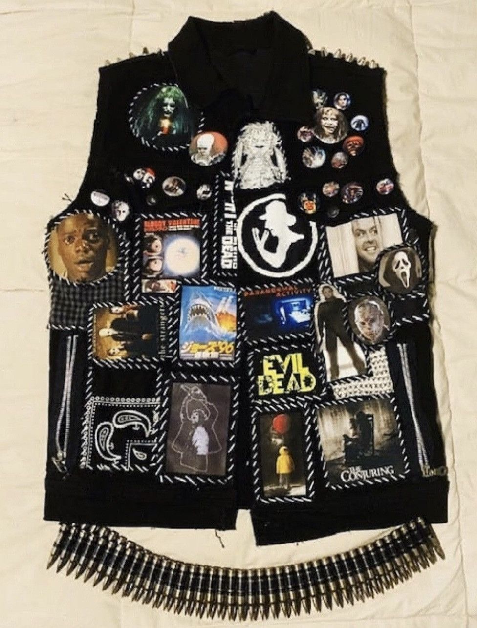 Other Custom horror denim punch styled patch vest Size US M / EU 48-50 / 2 - 1 Thumbnail