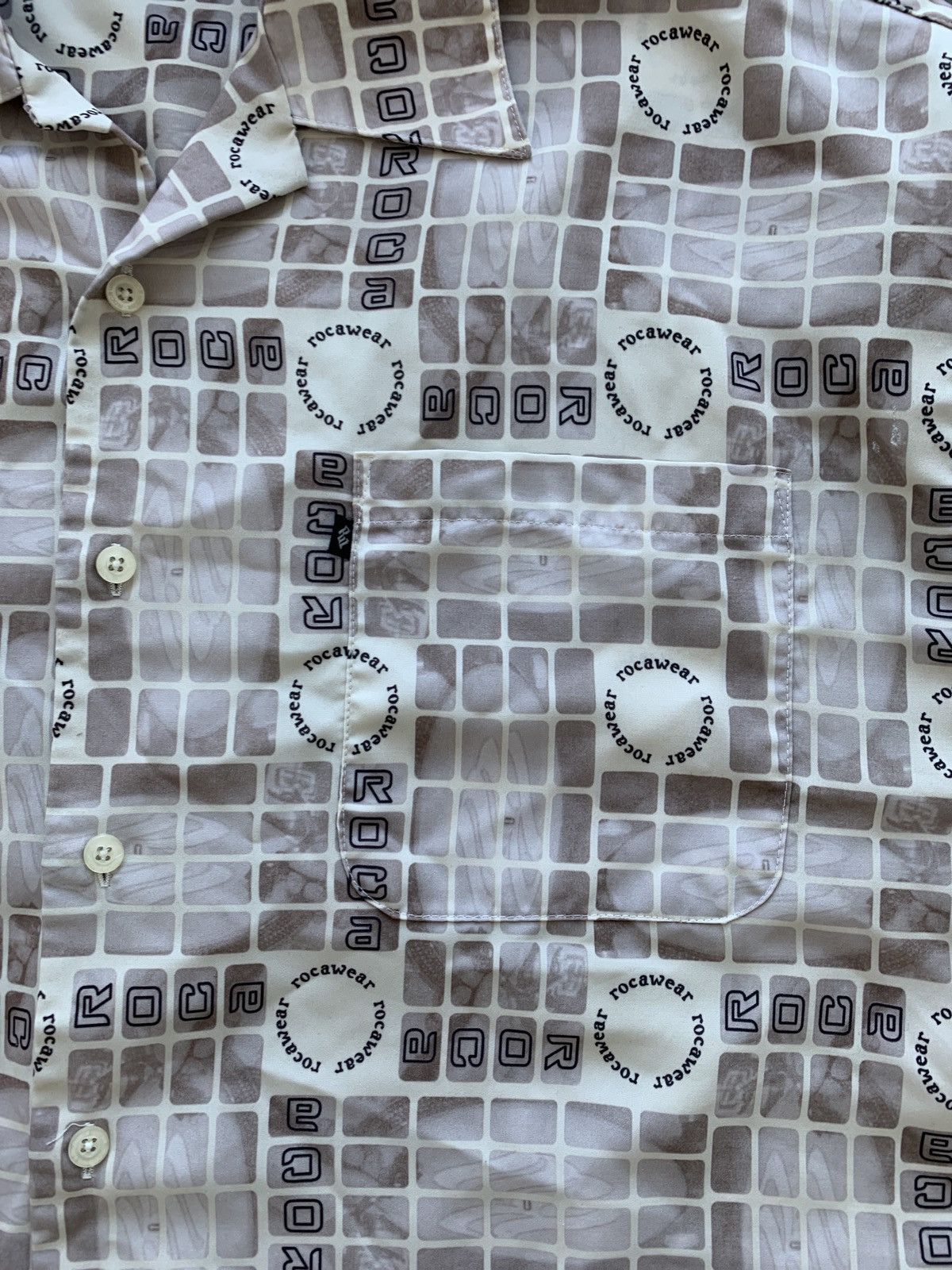 Rocawear × Vintage Crazy Vintage Y2K Rocawear Camp Collar Shirt Baggy Oversized Size US XL / EU 56 / 4 - 2 Thumbnail