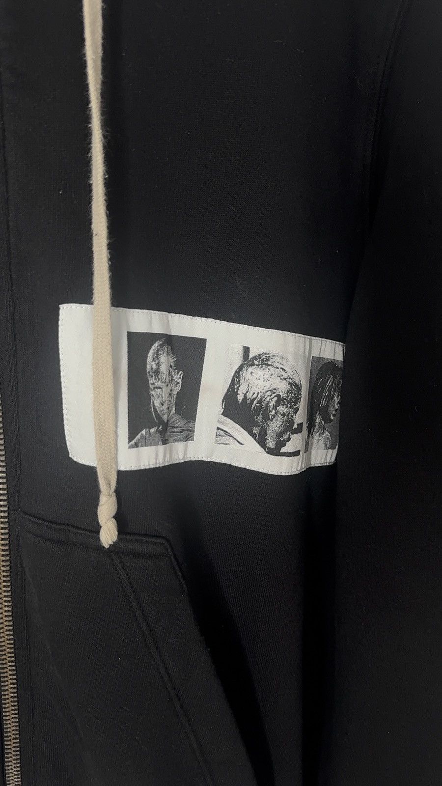 Rick Owens ✅ Rick Owens 2016 Patch Zip Hoodie Black Size US L / EU 52-54 / 3 - 4 Thumbnail