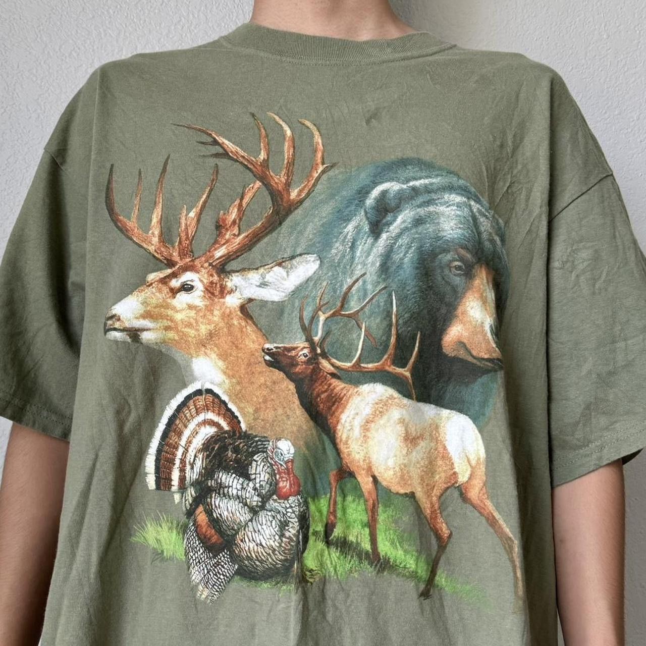 Vintage Vintage Abilene Zoo 1990s Graphics Green Tee Shirt Size US XL / EU 56 / 4 - 3 Thumbnail