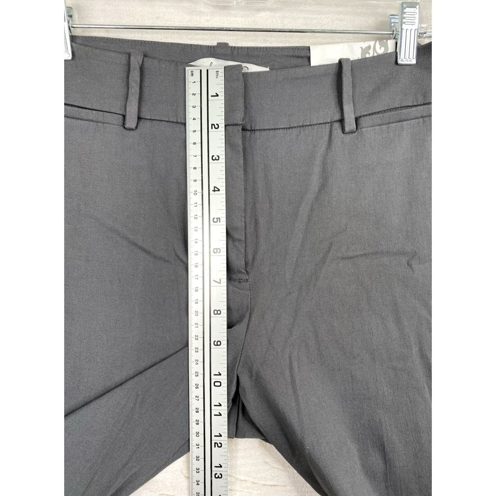 Vintage Eden Ruth Pants Women's Gray Ankle High Rise Ponte Size 8 Regular Slim Fit NWT Front Pockets Stretch TaperedLegs Athletic Wear dress pants Size 30" / US 8 / IT 44 - 5 Thumbnail