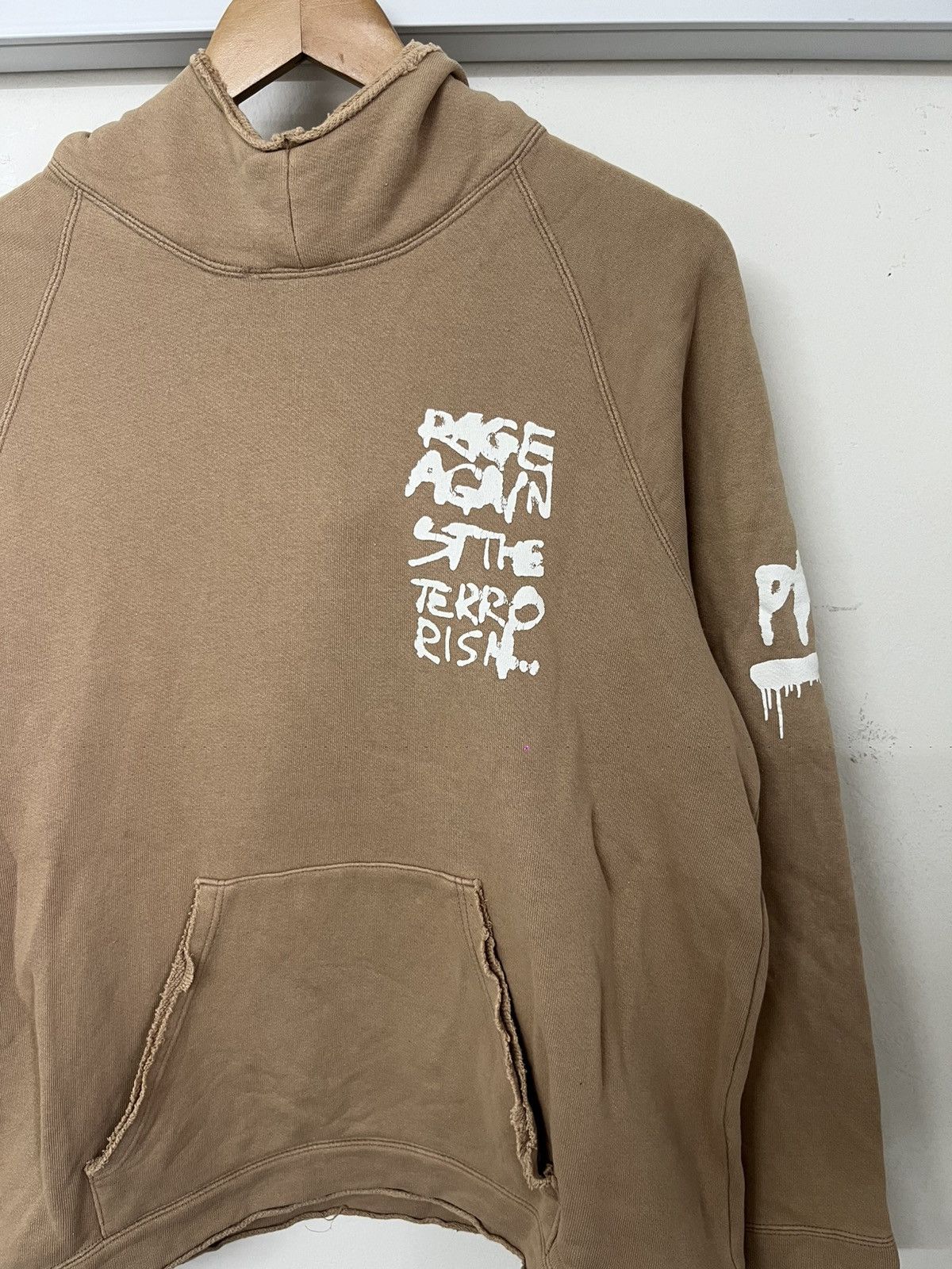 Japanese Brand × PPFM Vintage PPFM Distressed Hoodie ‘Rage Against The Terrorist’ Size US L / EU 52-54 / 3 - 2 Thumbnail