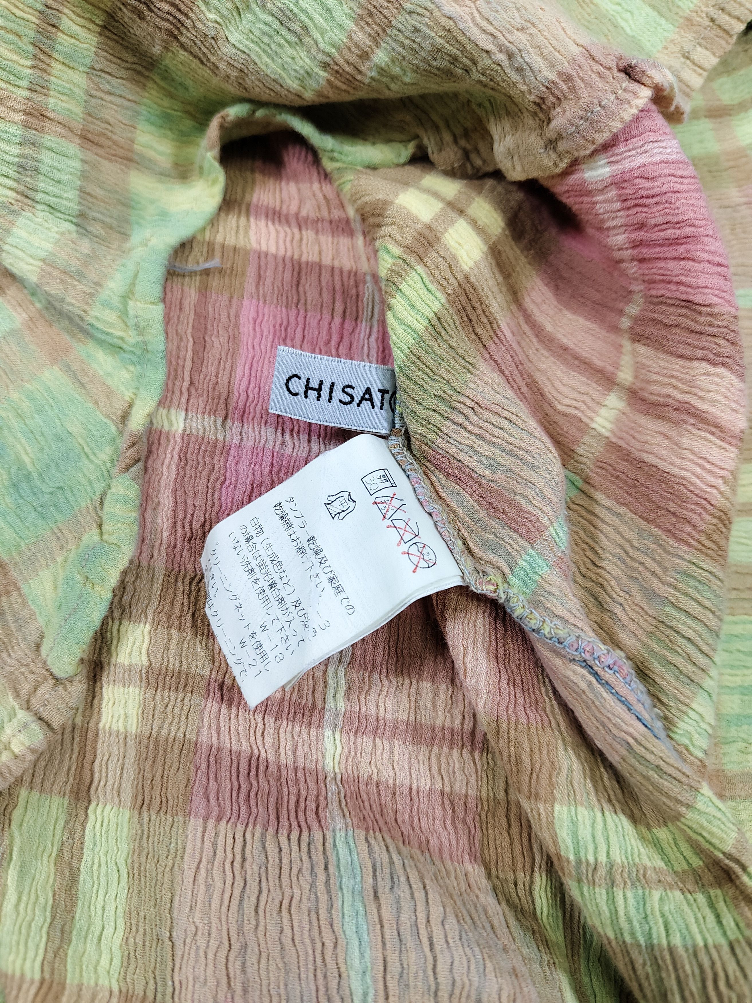 Tsumori Chisato 🇯🇵 Tsumori Chisato Ombre Plaid Pleated Multicolor Gradient Size M / US 6-8 / IT 42-44 - 9 Thumbnail