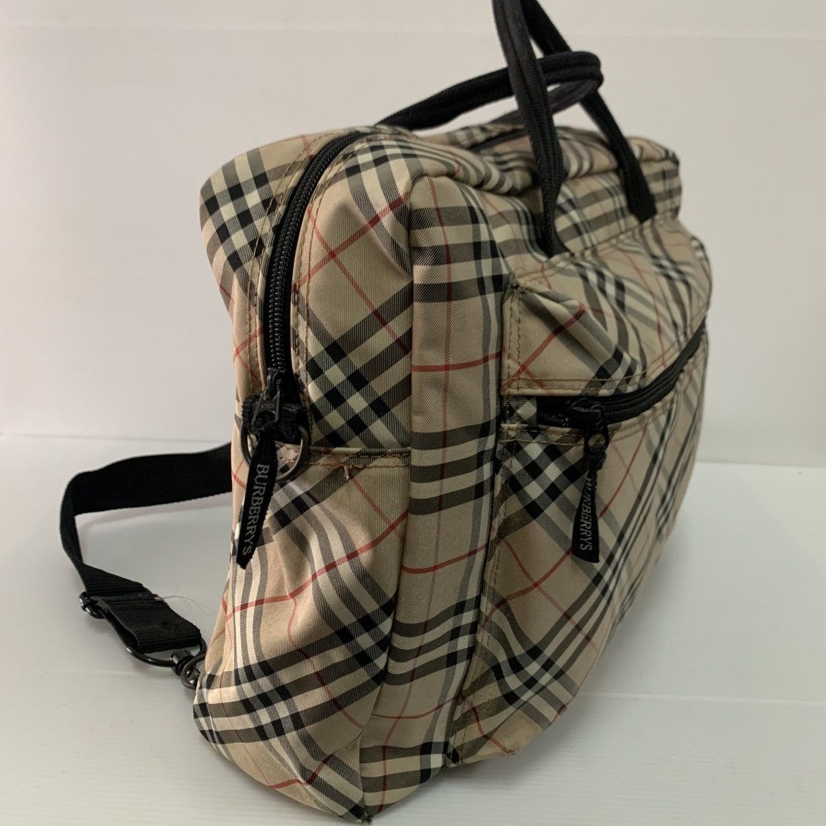 Burberry Burberrys Canvas Monogram Backpack Size ONE SIZE - 7 Thumbnail