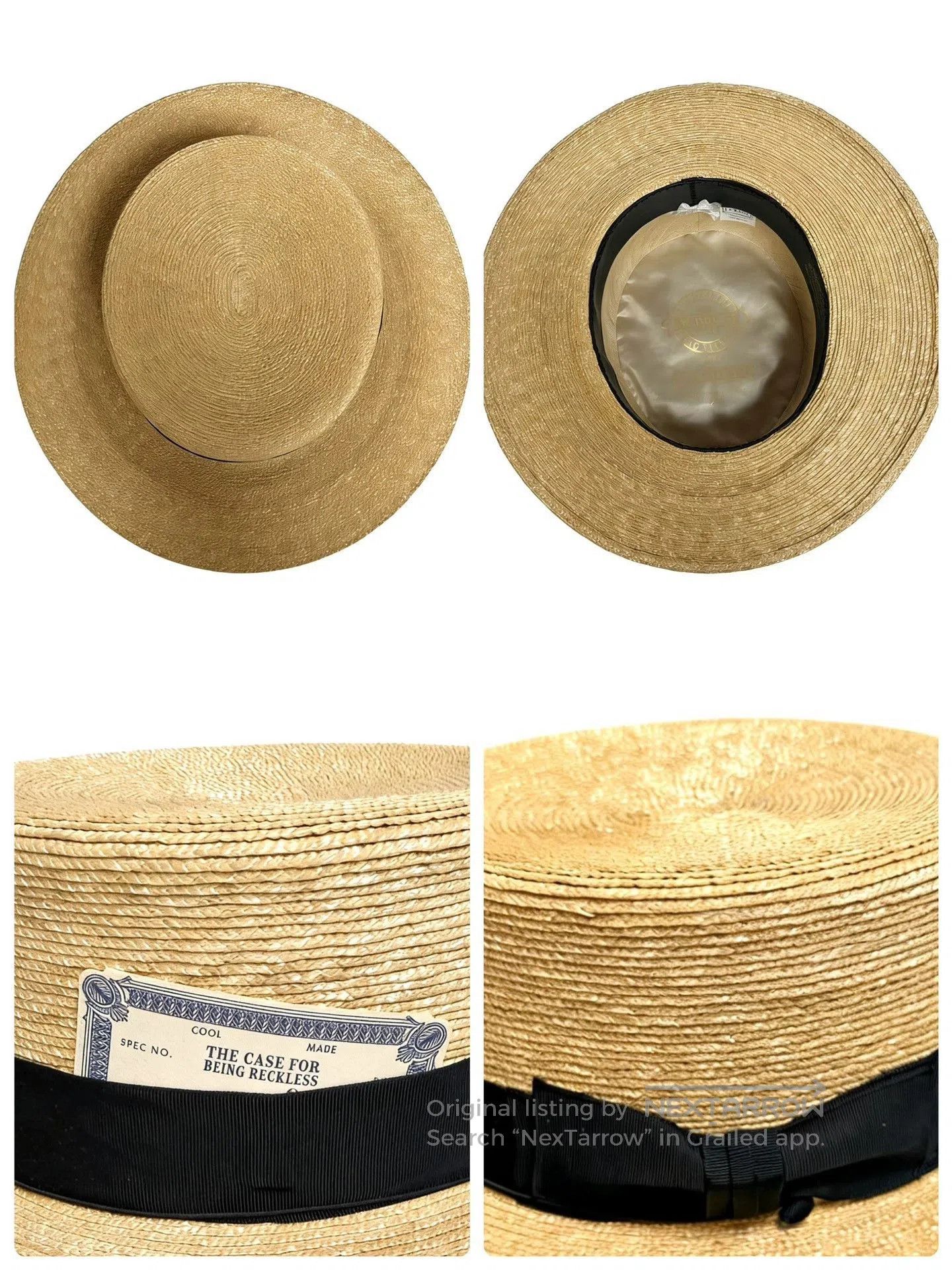 THE H.W.DOG&CO. h.w dog&co Boater Hat. Size ONE SIZE - 5 Thumbnail