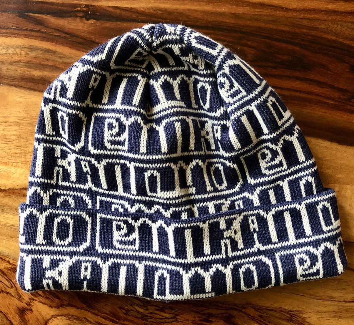 Punk and Yo PUNK&YO Limited Font Beanie Navy Size ONE SIZE - 2 Thumbnail