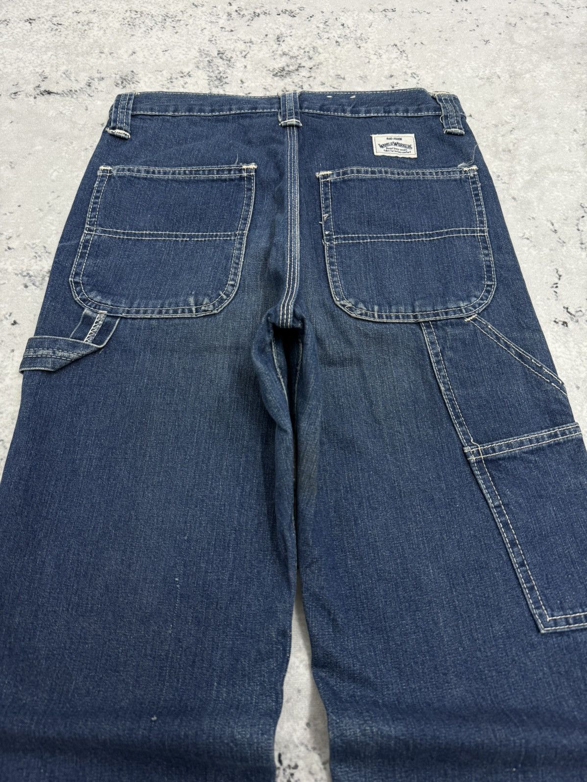 Vintage Vintage Japan BIG JOHN Carpenter World Workers Denim Size US 26 / EU 42 - 10 Thumbnail