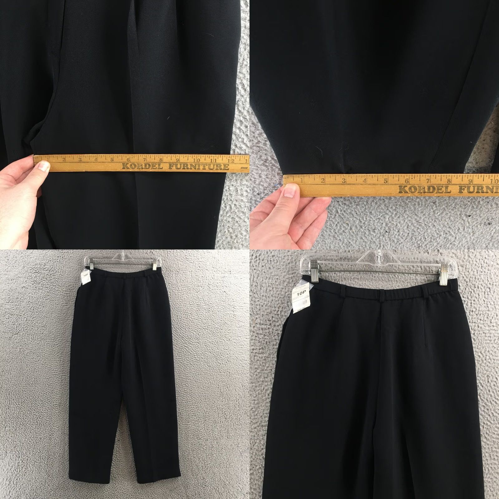 Worthington Worthington Dress Pants Womens Petite 10P Black High Rise Zip NEW Pants Woman 28x27 Petite Black High Rise Dress Pants Size 32" / US 10 / IT 46 - 8 Thumbnail