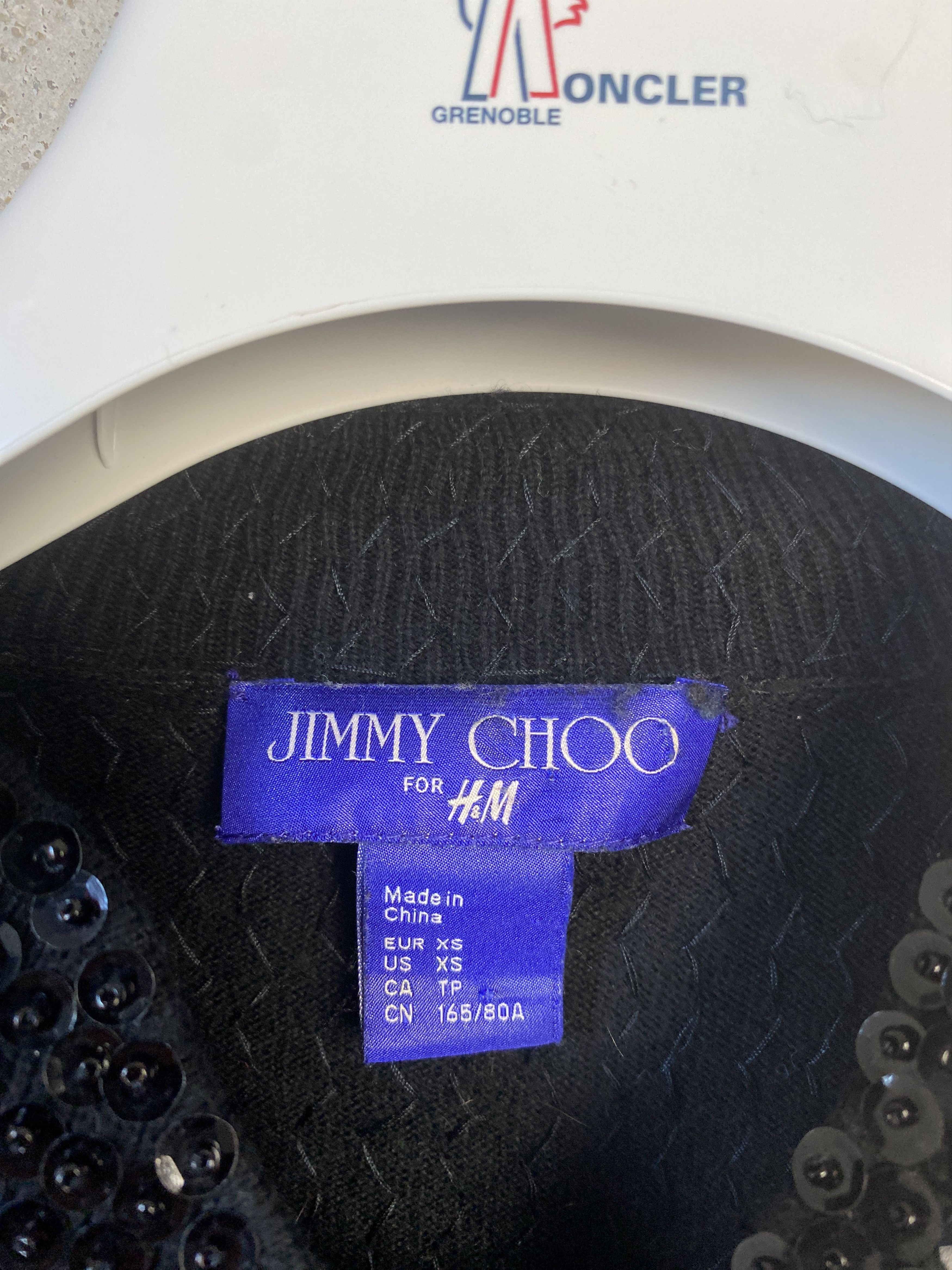 Jimmy Choo H&M x Jimmy Choo spangles zip-up jacket sweatshirt Size XS / US 0-2 / IT 36-38 - 4 Thumbnail