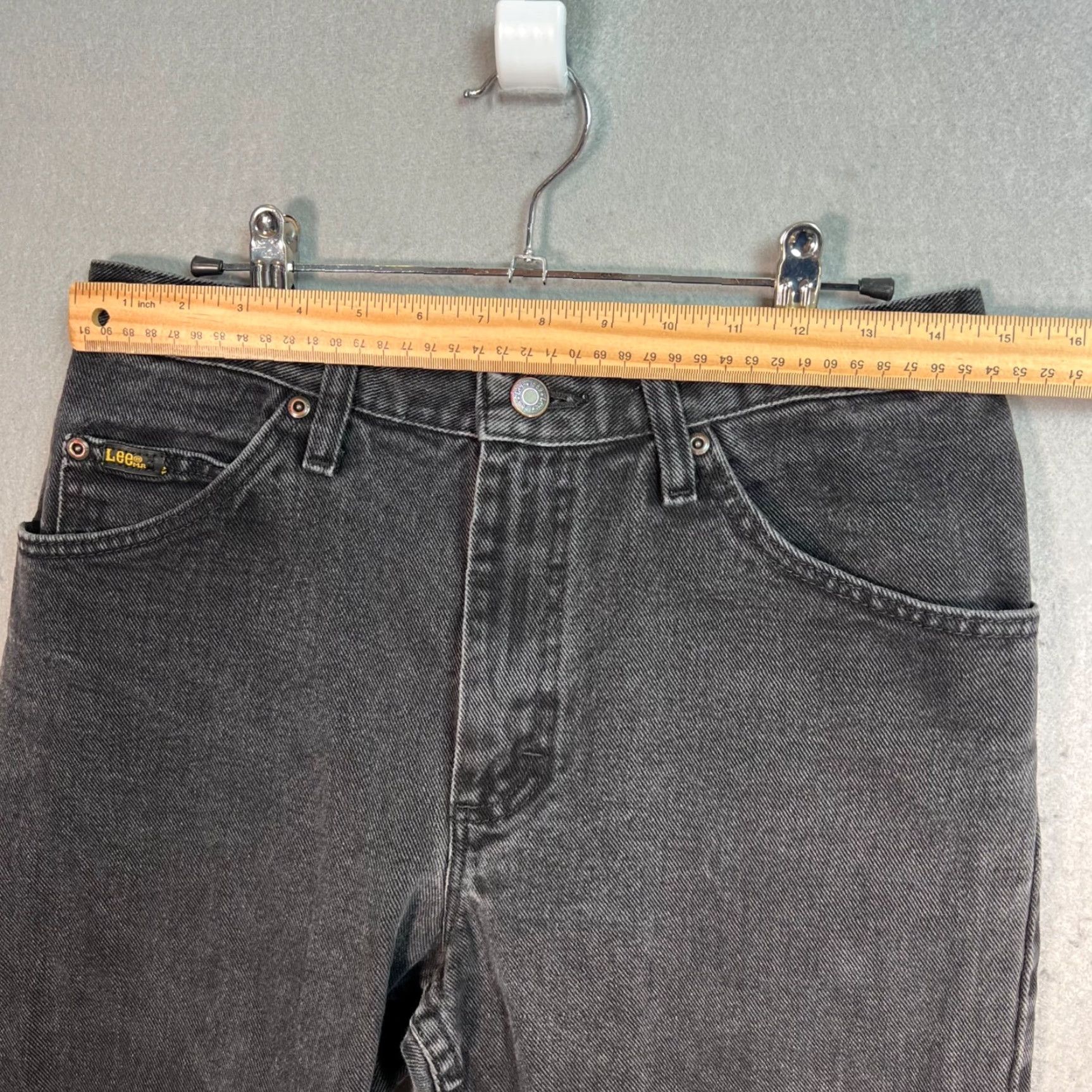 Lee Lee Jeans Black Regular Fit 31x32 100% Cotton Denim Straight Mens Vintage Cotton Denim Lee Regular Fit Black Jeans 31x32 Mens Size US 31 - 5 Thumbnail