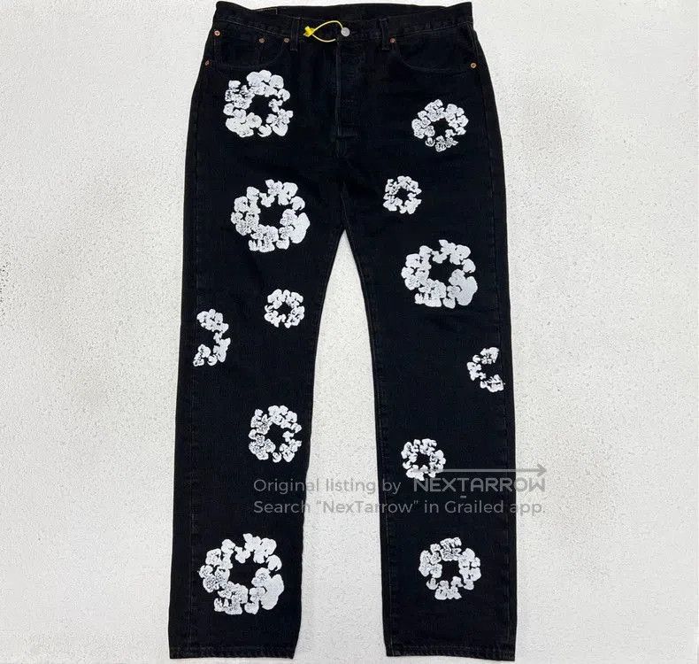 Levi's Levi's Denim Tears Collaboration Floral Wreath Print Jeans. Size US 38 / EU 54 - 1 Thumbnail