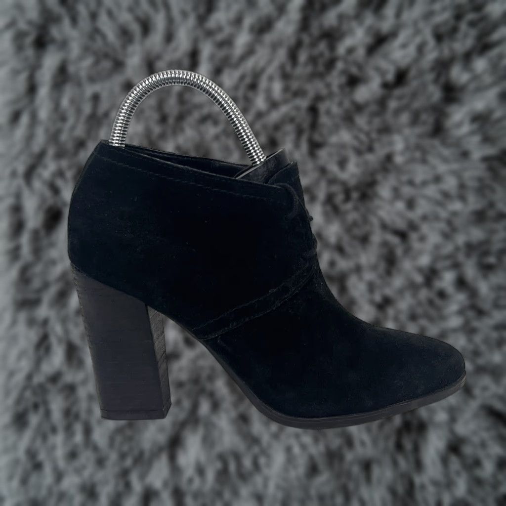 Franco Sarto Franco Sarto Leandra Suede Booties Women Size 7 Black Pointed Toe Ankle Bootie Size US 7 / IT 37 - 1 Thumbnail