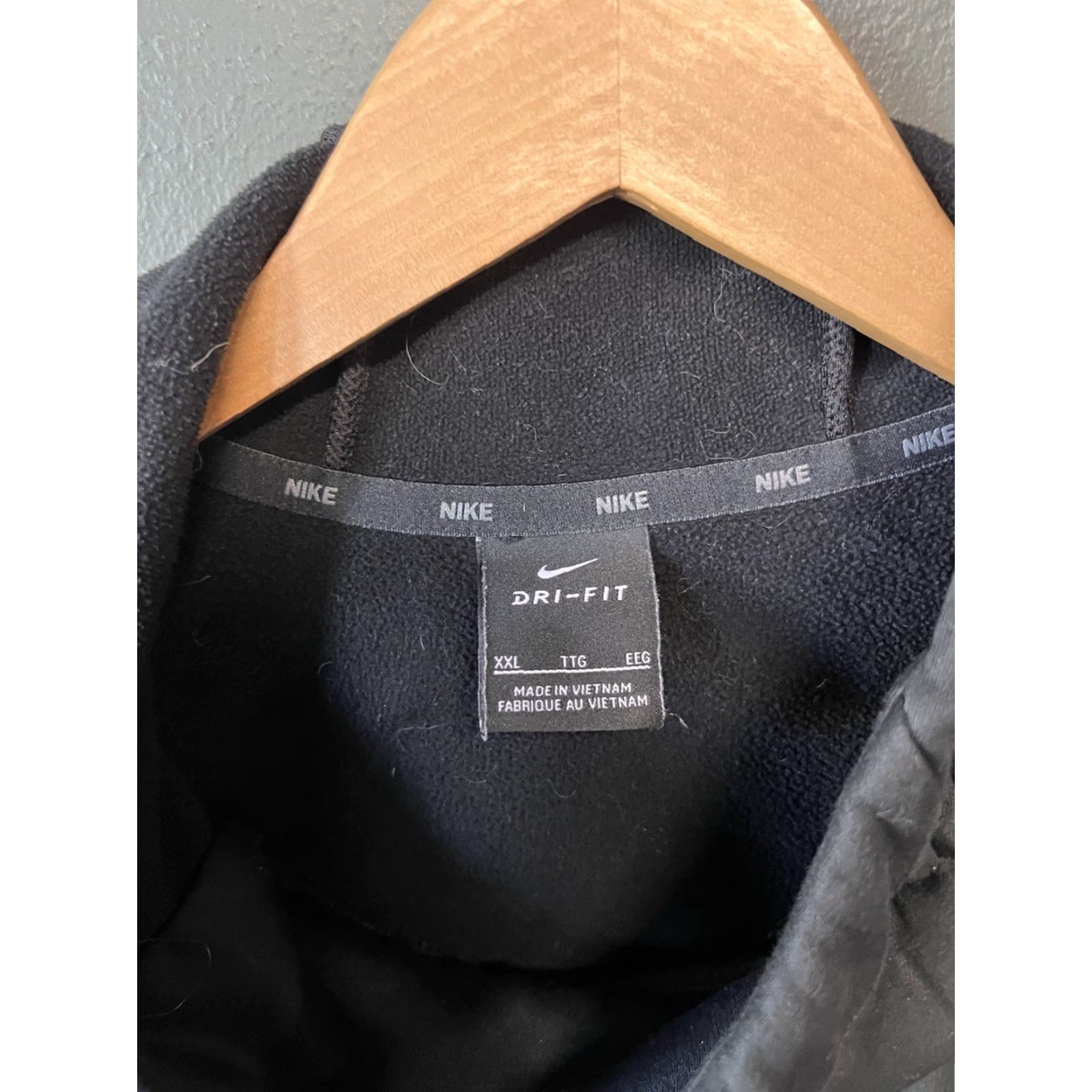 Nike Nike Mens Black Hooded Pullover Dri-Fit Sweatshirt 2XL Size Hoodie Pullover Hooded Mens Black Nike Sweatshirt 2XL Size US XXL / EU 58 / 5 - 3 Thumbnail