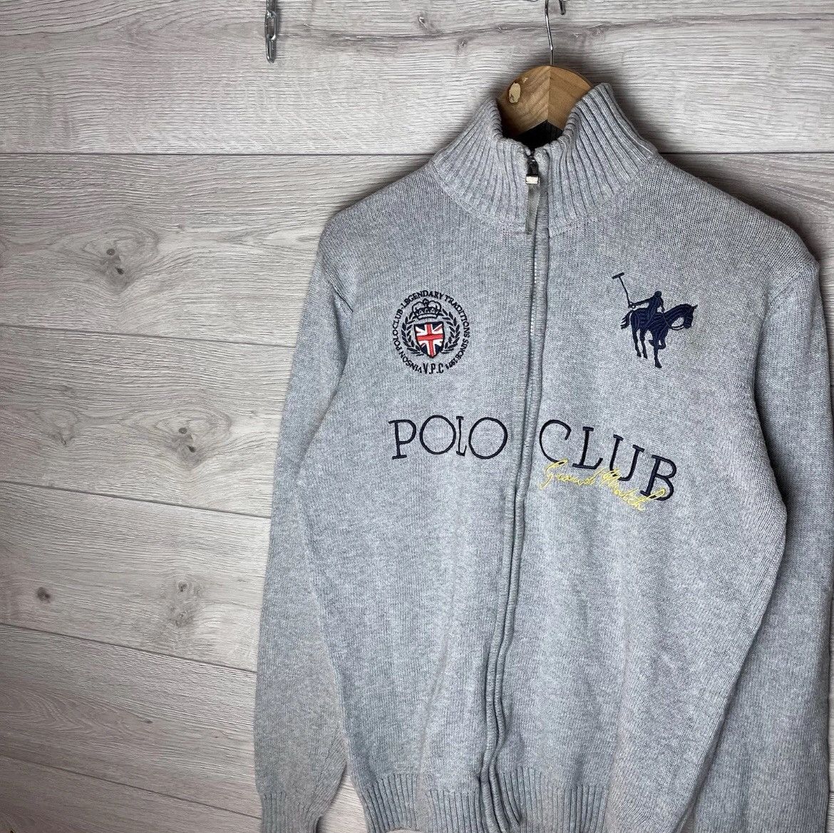 Polo Ralph Lauren Men fool zip Polo club size L vintage Y2K Size US L / EU 52-54 / 3 - 3 Thumbnail