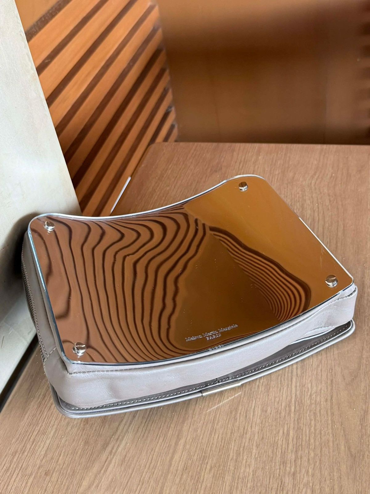 Maison Margiela Maison Margiela 2013 Collection Gray Mirrored Clutch Bag Size ONE SIZE - 5 Thumbnail