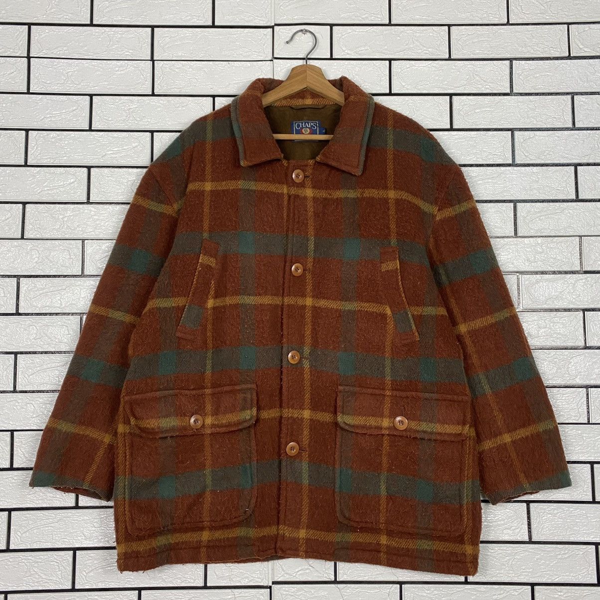 Chaps Ralph Lauren 🔥VINTAGE WOOL BUTTON JACKET CHAPS RALPH LAUREN BLANKET Size US L / EU 52-54 / 3 - 1 Thumbnail